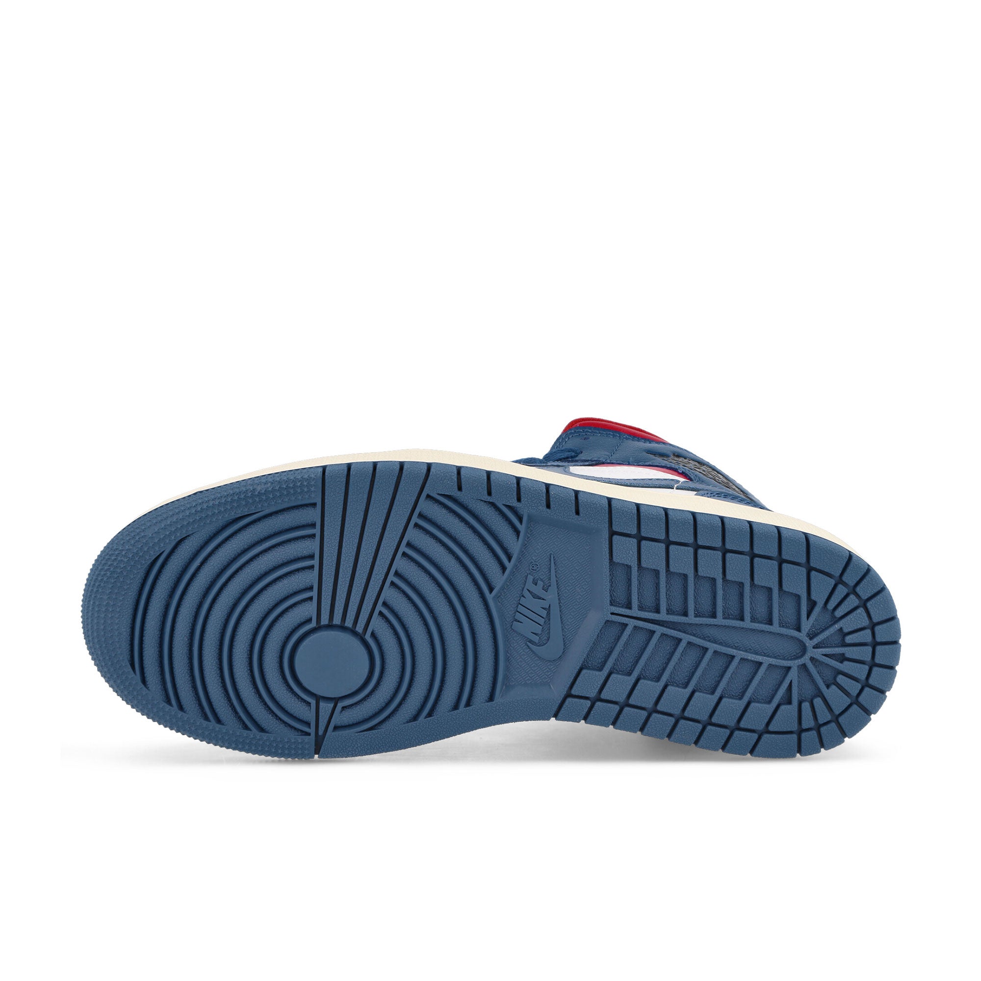 Jordan Wmns Air Jordan 1 Mid White-French Blue - Gym Red Sail Sneakers Detail View 1 | Overkill