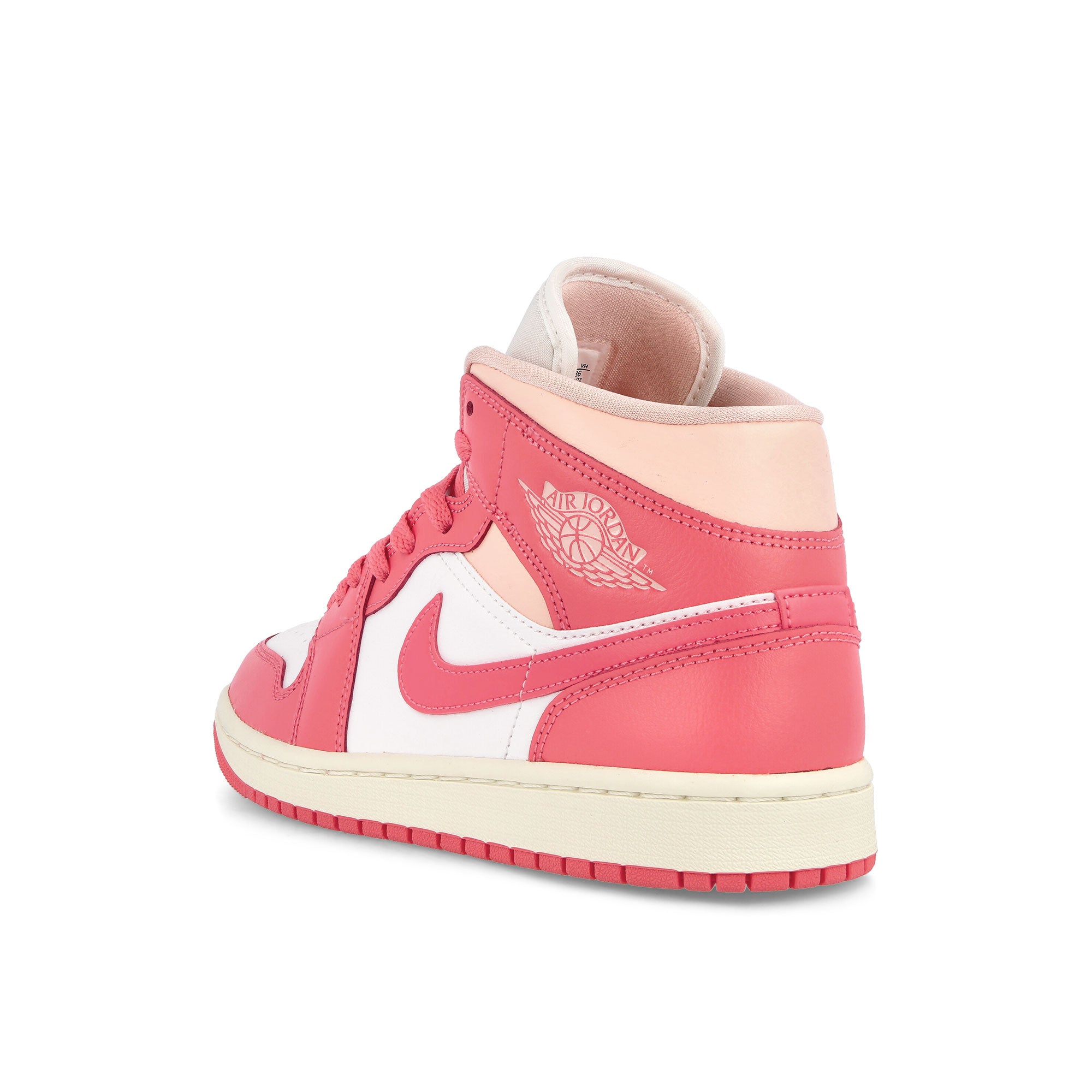 Jordan Wmns Air Jordan 1 Mid White / Sea Coral - Atmosphere - Sail Sneakers Material | Overkill