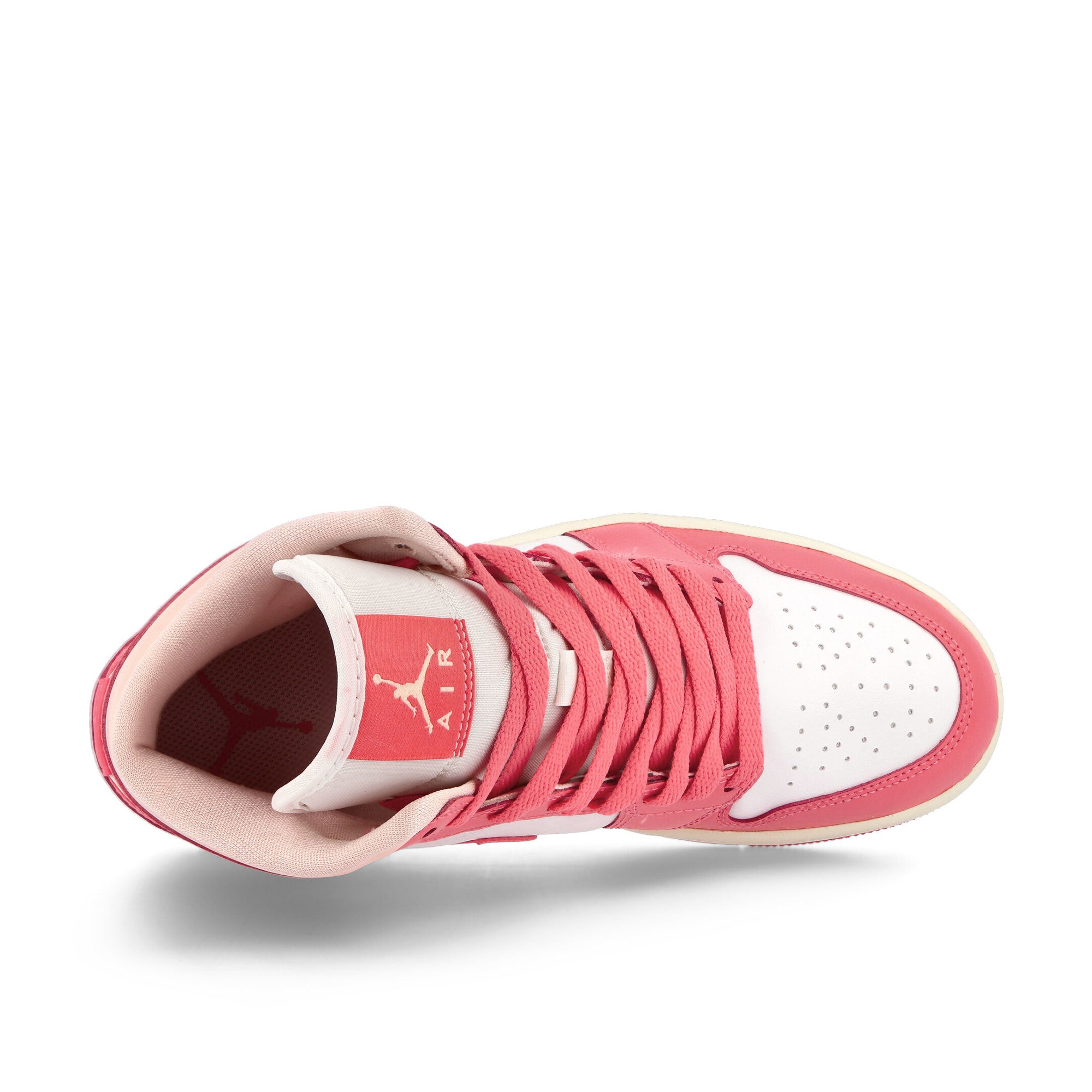 Jordan Wmns Air Jordan 1 Mid White / Sea Coral - Atmosphere - Sail Sneakers Detailfoto | Overkill
