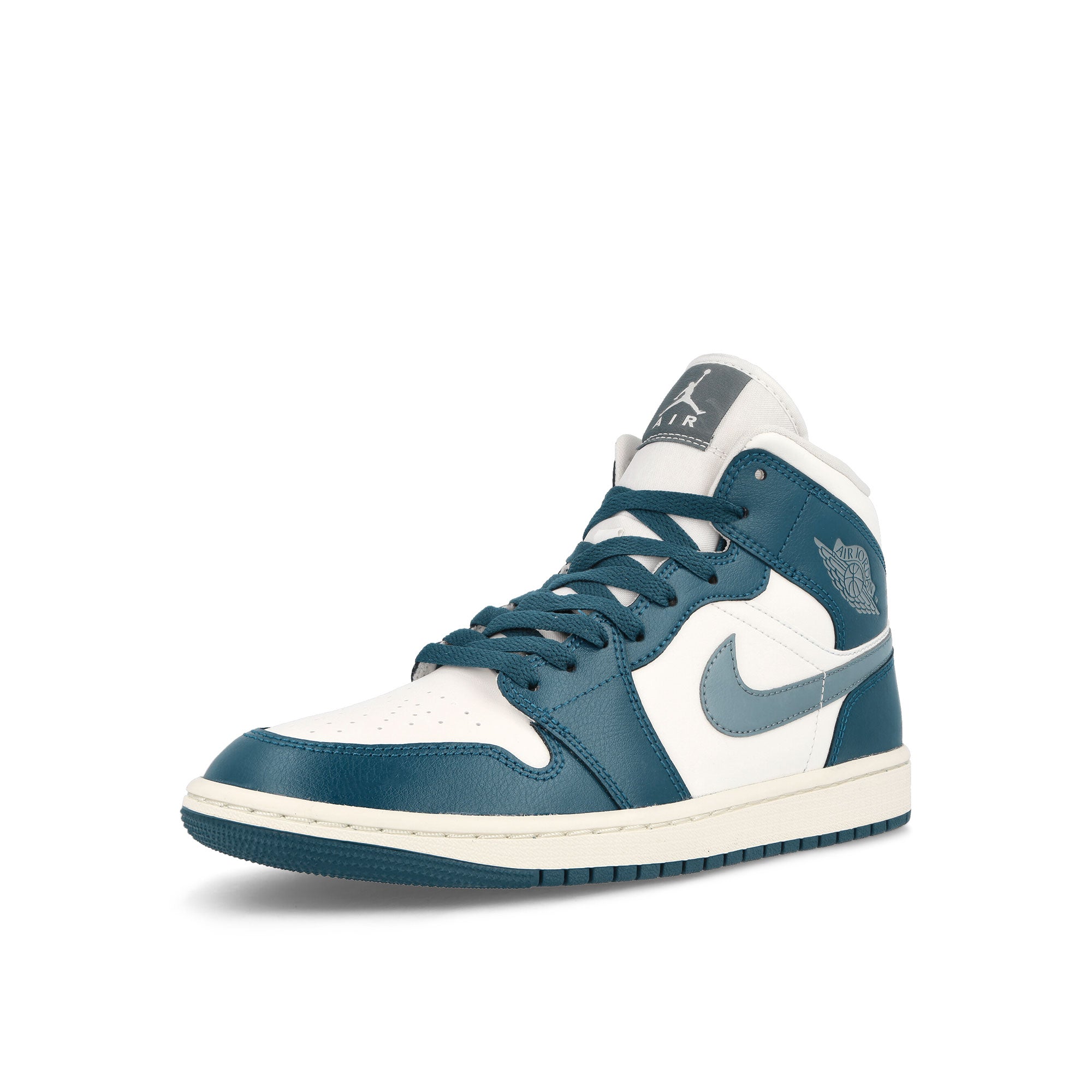 Jordan Wmns Air Jordan 1 Mid Sky J French Blue / Ozone Blue - Sail Sneakers Close Up | Overkill
