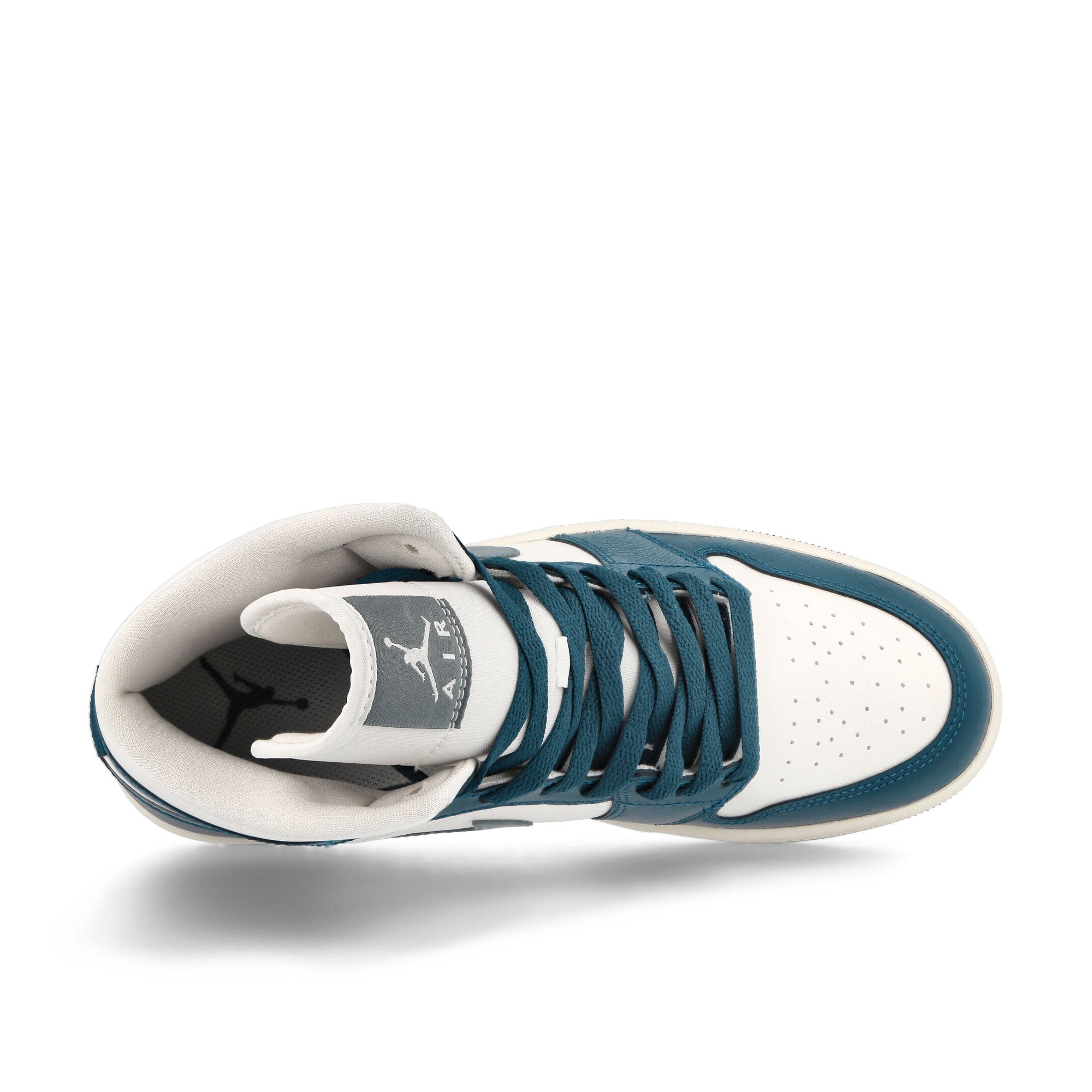 Jordan Wmns Air Jordan 1 Mid Sky J French Blue / Ozone Blue - Sail Sneakers Detailfoto | Overkill