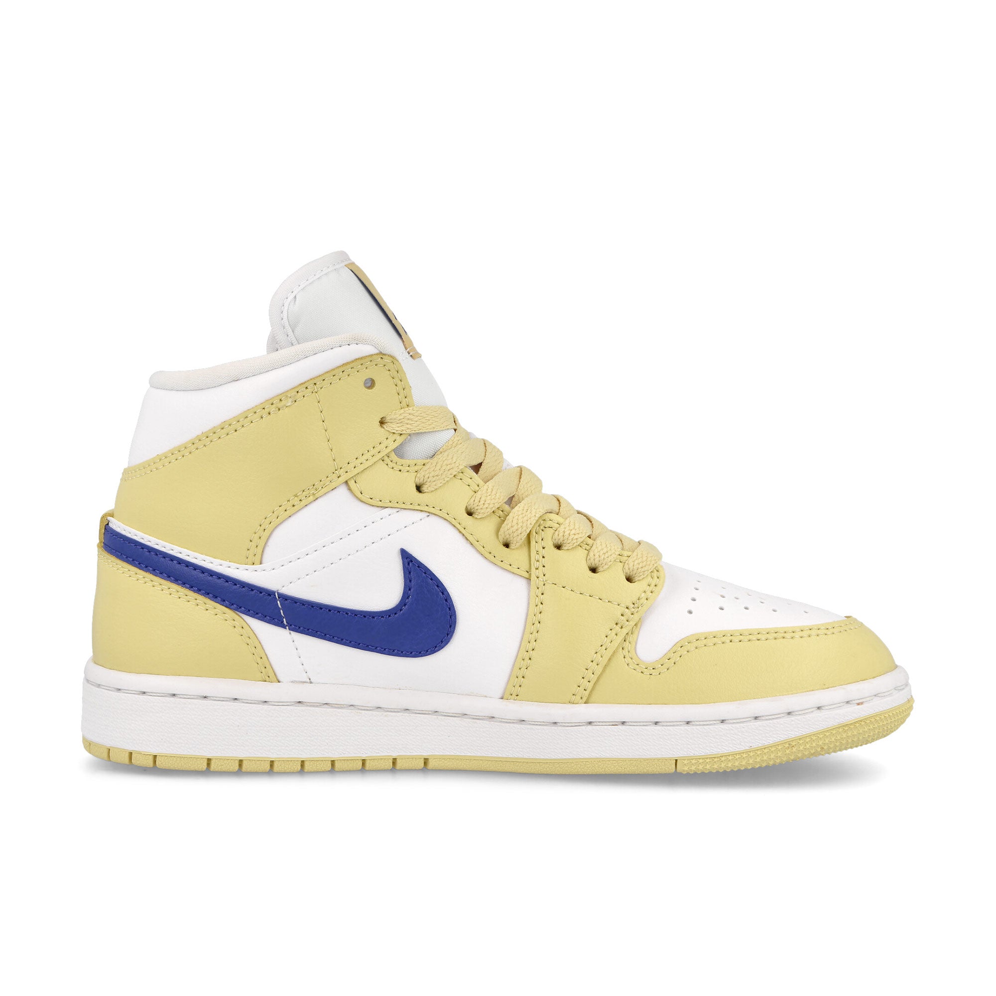 Jordan Wmns Air Jordan 1 Mid Lemon Wash-Lapis - White Sneakers Silhouette | Overkill