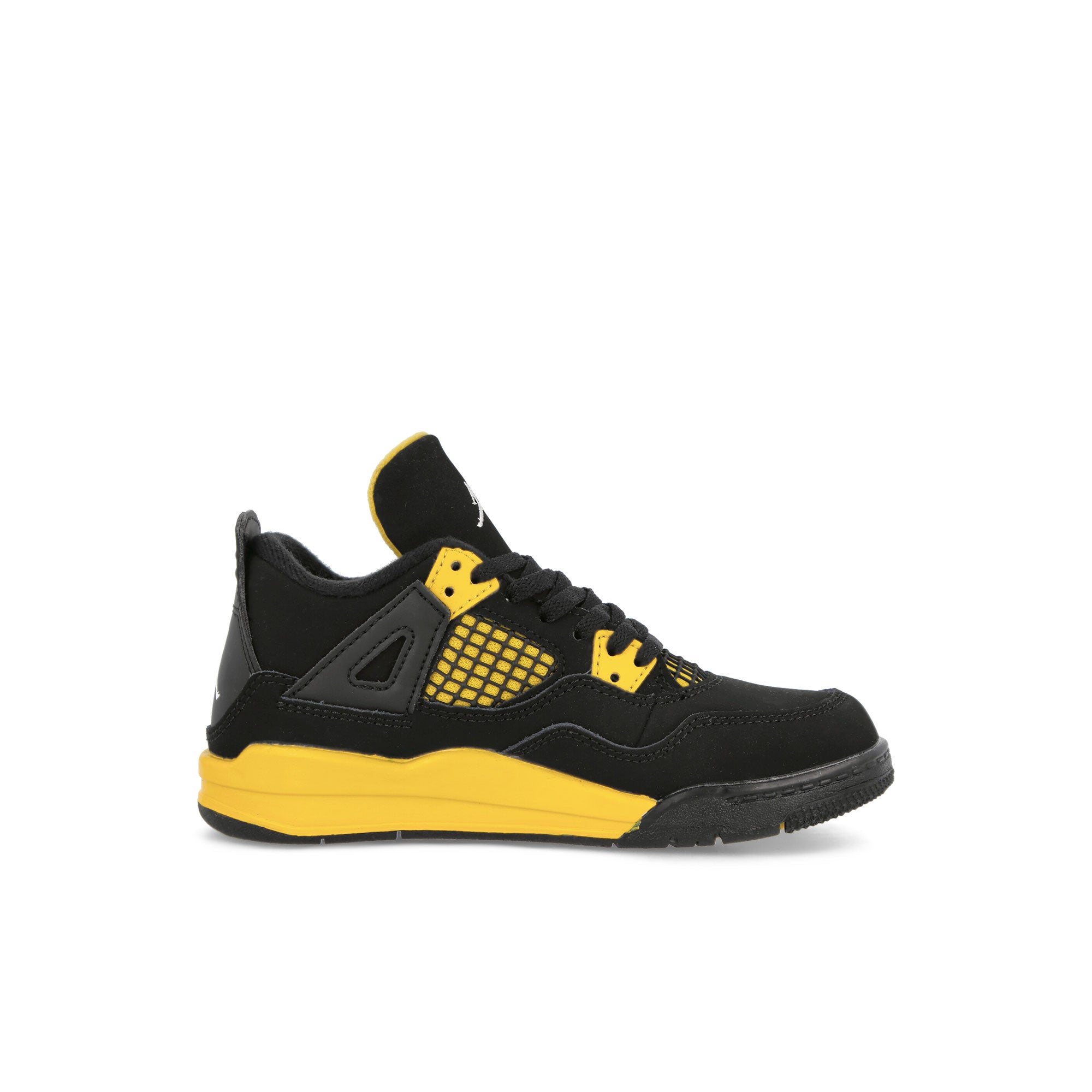Jordan Air Jordan 4 Retro PS Black / White - Tour Yellow Mid Top Sneakers Silhouette | Overkill