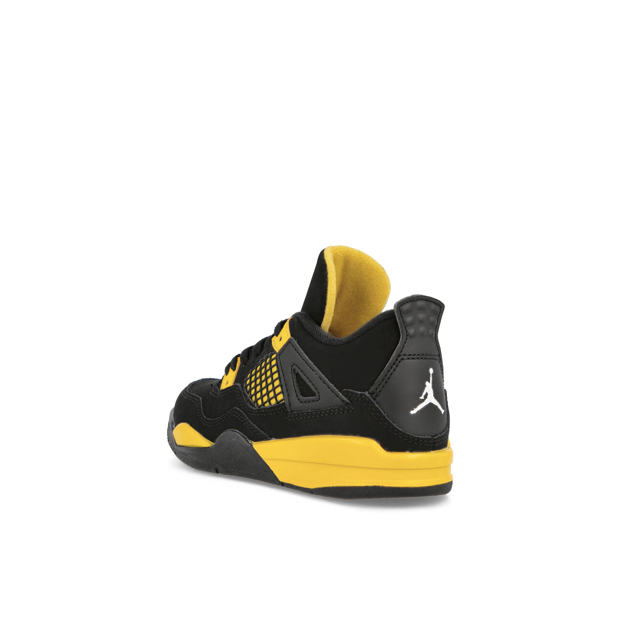 Jordan Air Jordan 4 Retro PS Black / White - Tour Yellow Mid Top Sneakers Material | Overkill