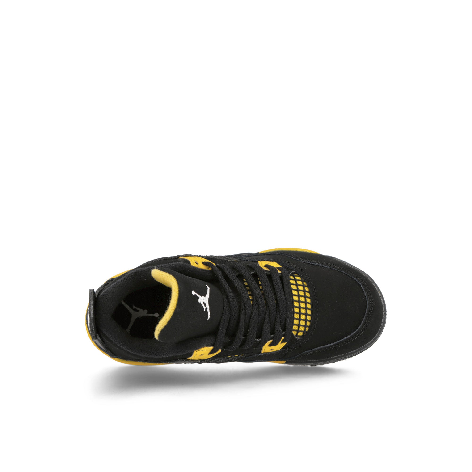 Jordan Air Jordan 4 Retro PS Black / White - Tour Yellow Mid Top Sneakers Detailfoto | Overkill