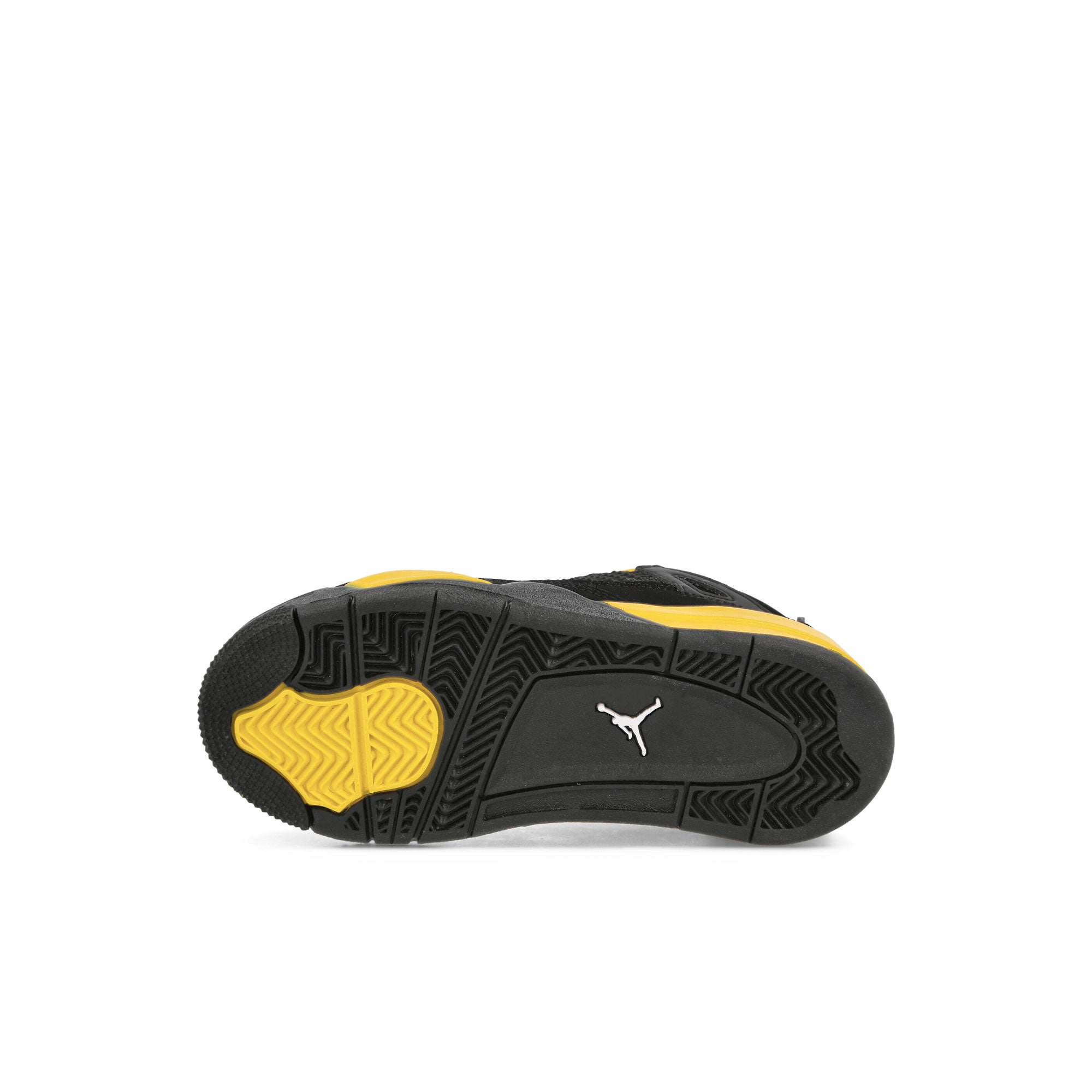 Jordan Air Jordan 4 Retro PS Black / White - Tour Yellow Mid Top Sneakers Detail View 1 | Overkill