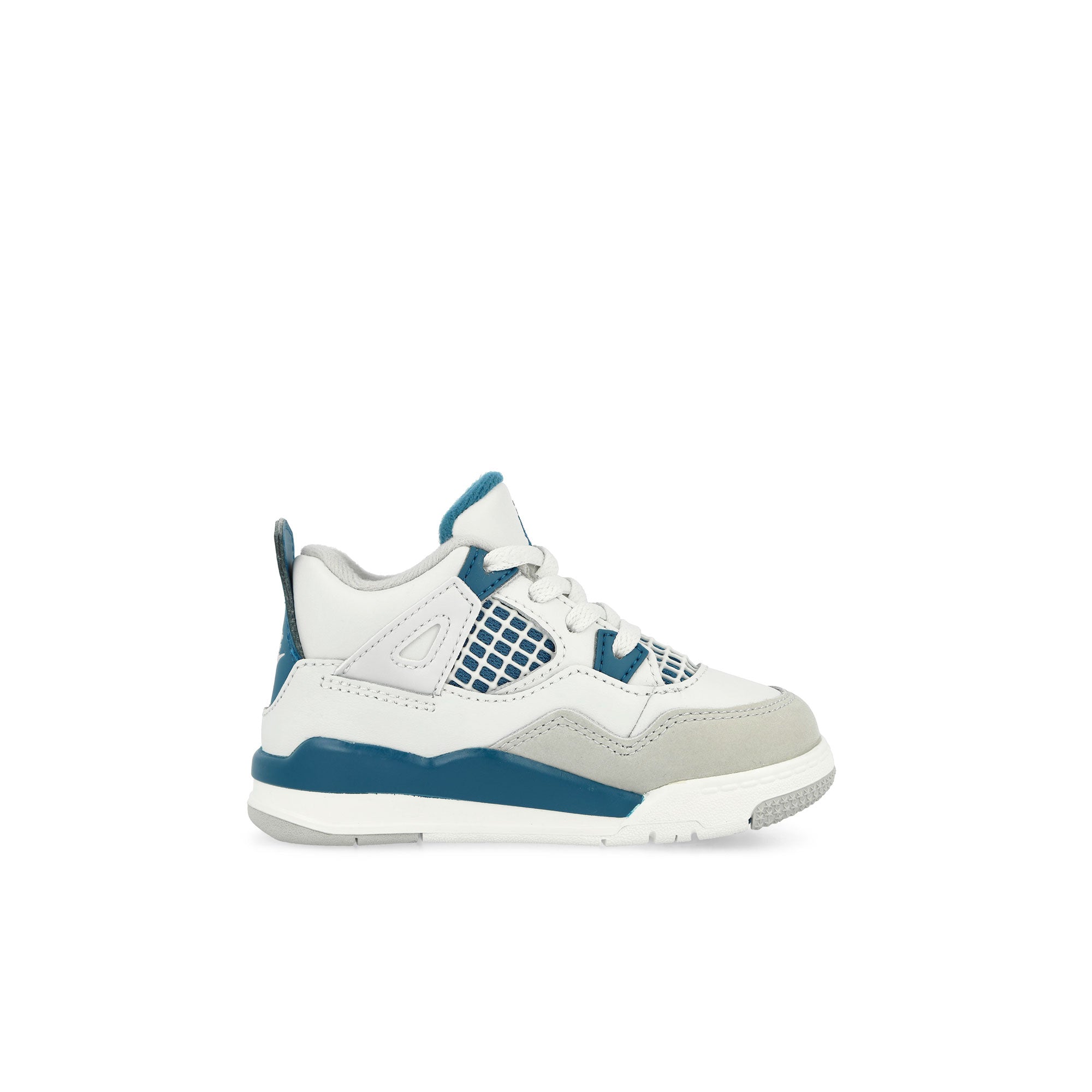 Jordan Jordan 4 Retro TD Off White / Military Blue - Neutral Grey High Top Sneakers Silhouette | Overkill