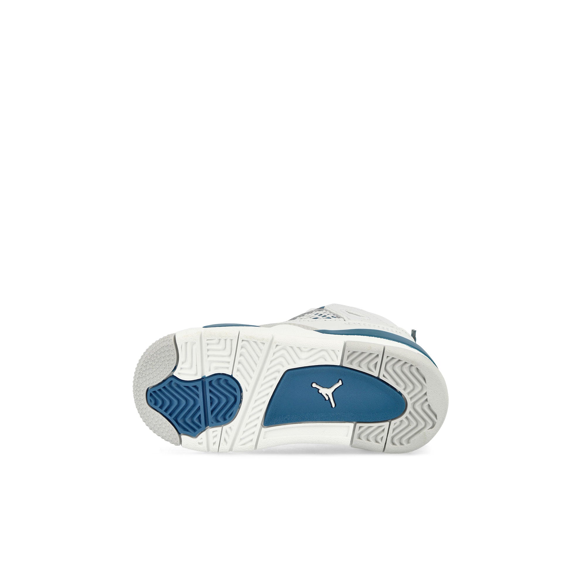 Jordan Jordan 4 Retro TD Off White / Military Blue - Neutral Grey High Top Sneakers Detail View 1 | Overkill