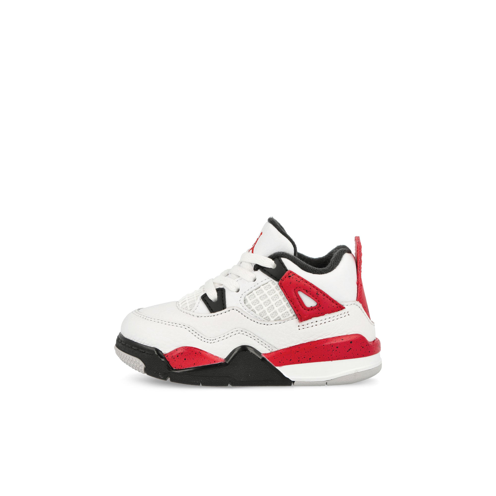 Jordan Air Jordan 4 Retro TD White / Fire Red - Black - Neutral Grey Low Top Sneakers BQ7670 161 | Overkill