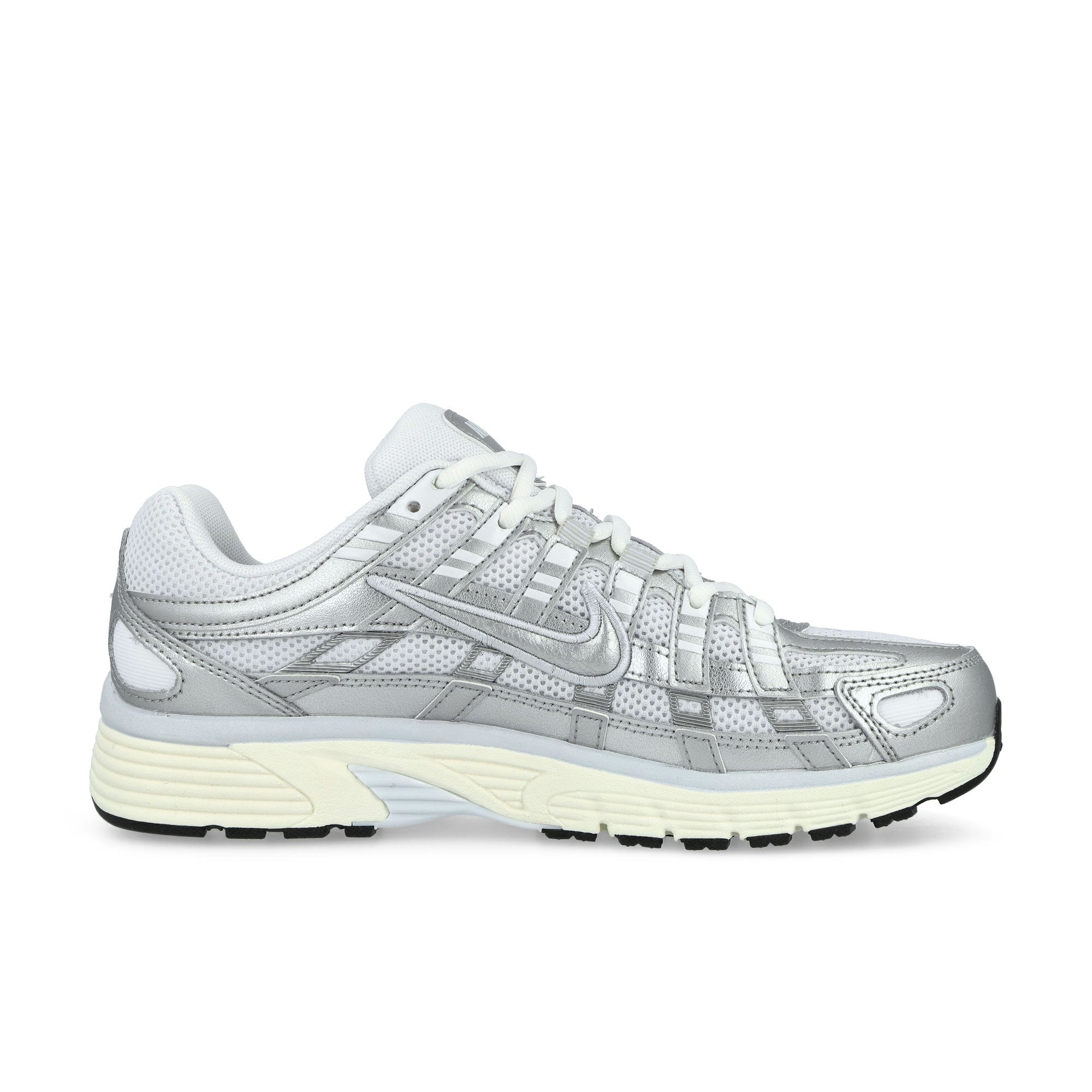 Nike W P-6000 White / Metallic Silver- Blue Tint - Sail Low Top Sneakers Silhouette | Overkill