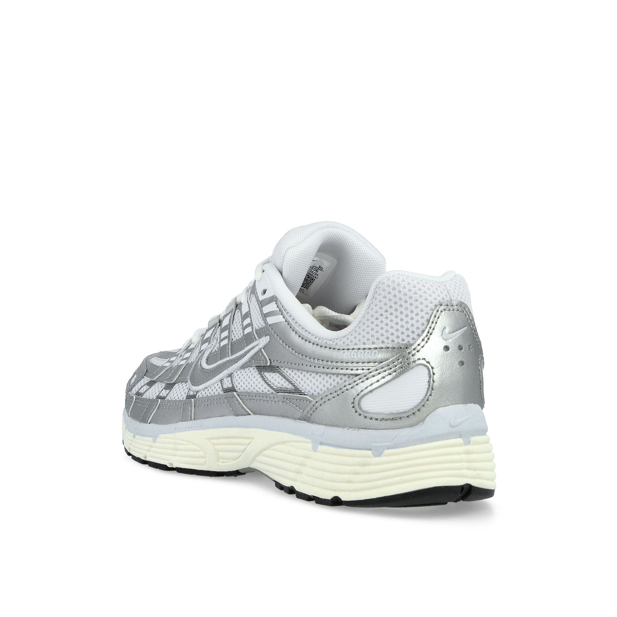 Nike W P-6000 White / Metallic Silver- Blue Tint - Sail Low Top Sneakers Material | Overkill