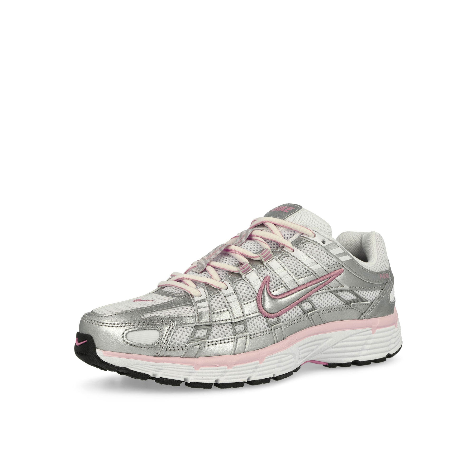 Nike W P-6000 White / Metallic Silver - Elemental Pink Low Top Sneaker BV1021 108 Close-up | Overkill
