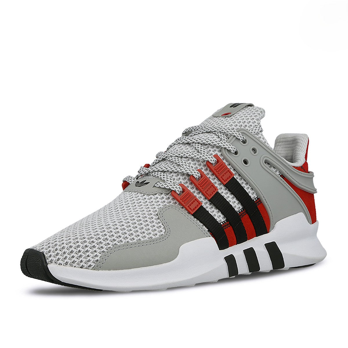Overkill x adidas Consortium Equipment Support ADV Coat Of Arms Grey / Black / Red Low Top Sneakers BY2939 Close-up | Overkill
