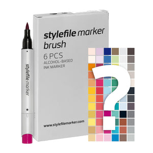 Stylefile Marker Brush 6er Try Out Set Multicolored Marker SFSBR6TRY | Overkill