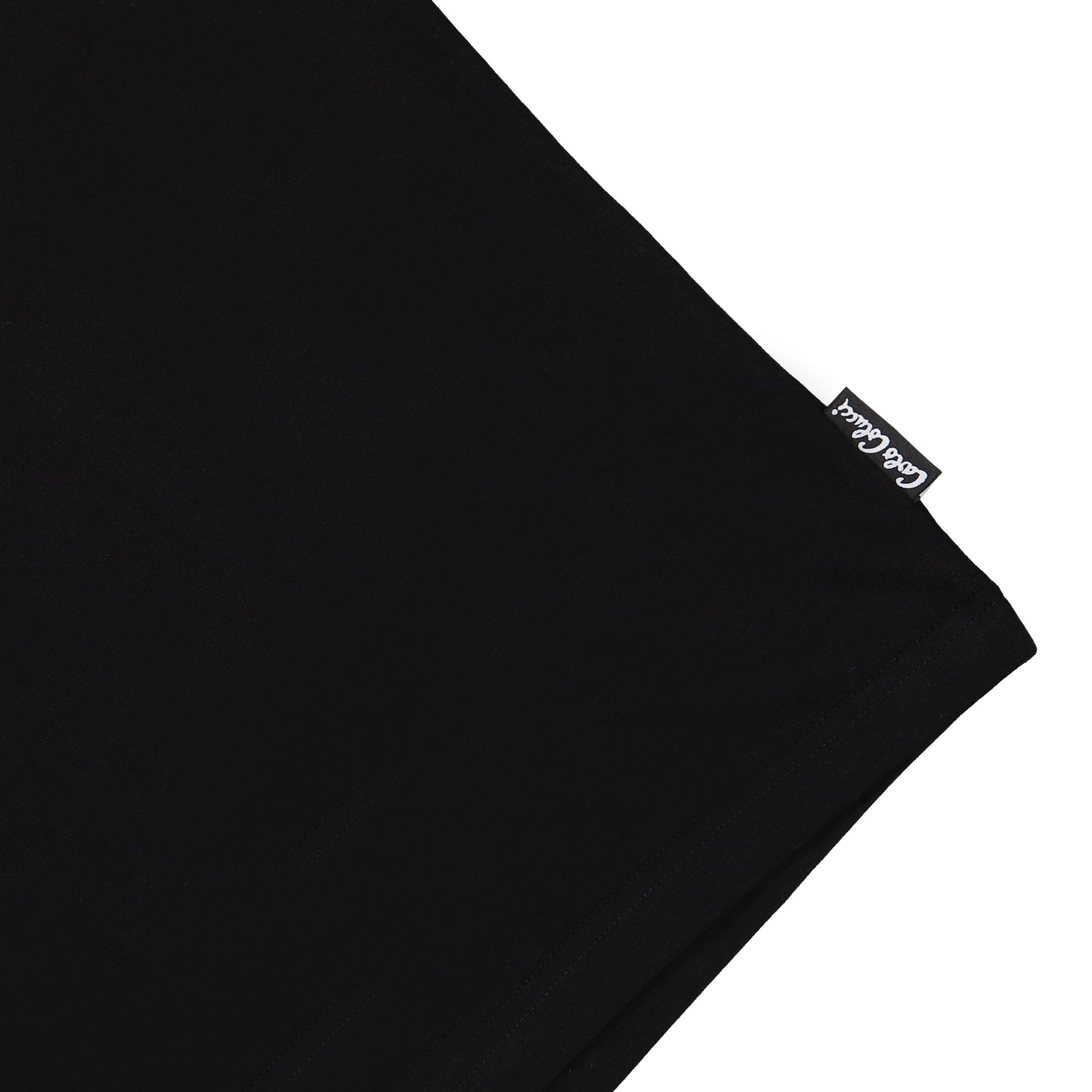 Carlo Colucci T-Shirt Basic Line Black T-Shirts Detailfoto | Overkill