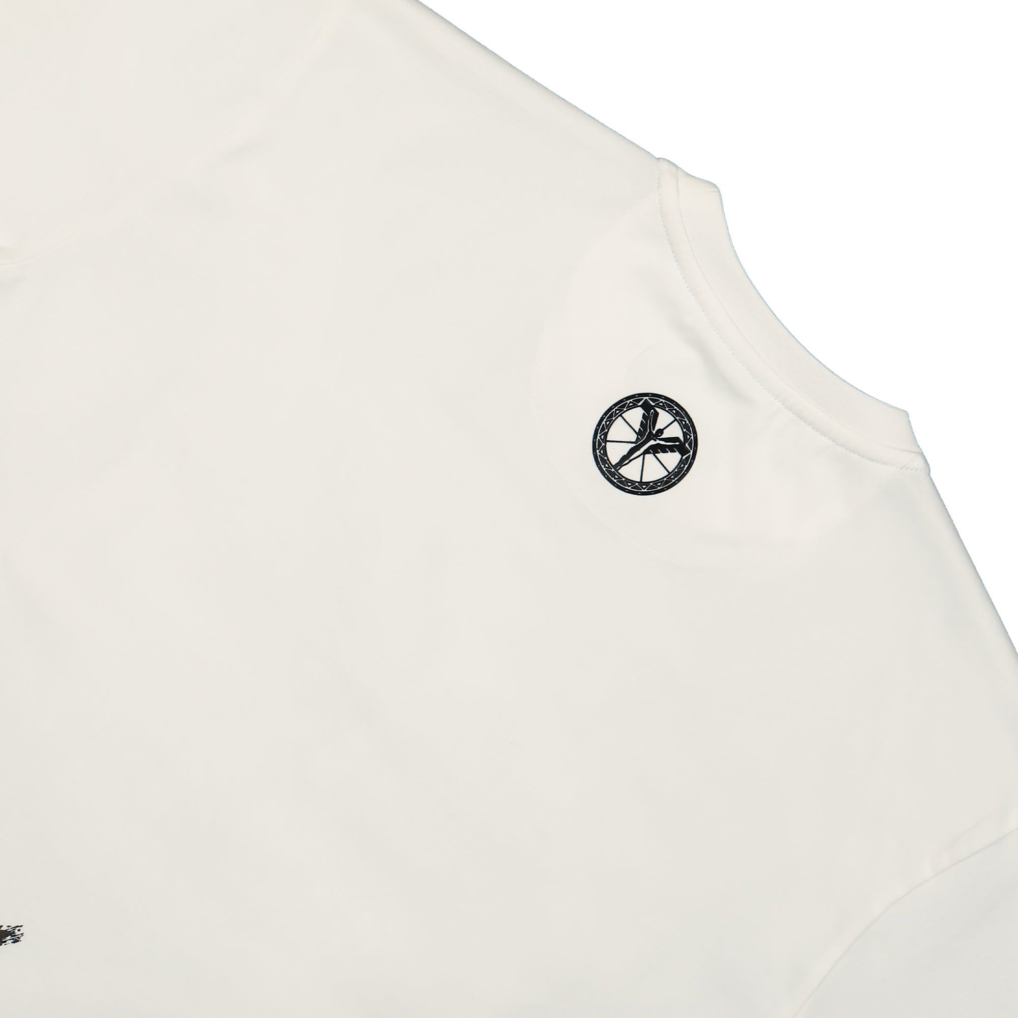 Carlo Colucci Paint Drop T-Shirt White T-Shirts Detailfoto | Overkill