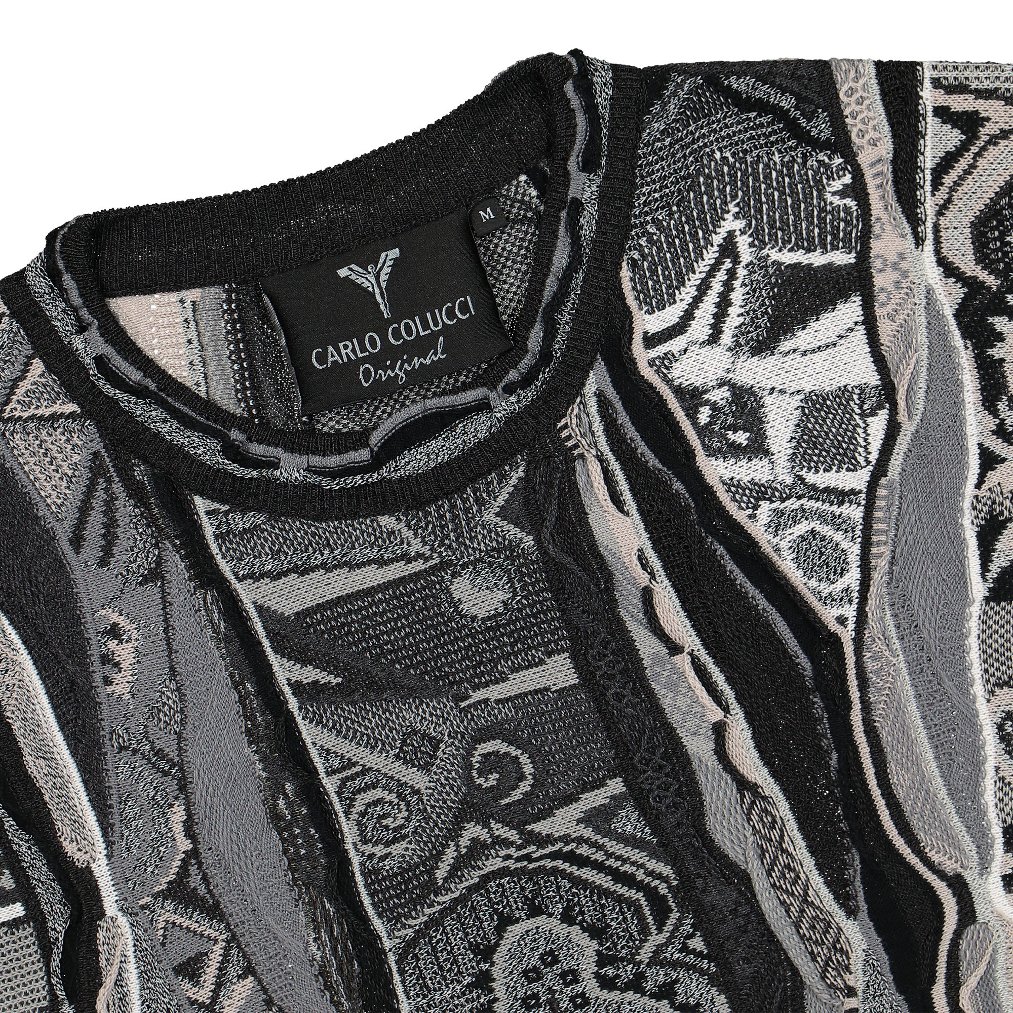 Carlo Colucci Original Pullover Anthracite Sweatshirts Detailfoto | Overkill