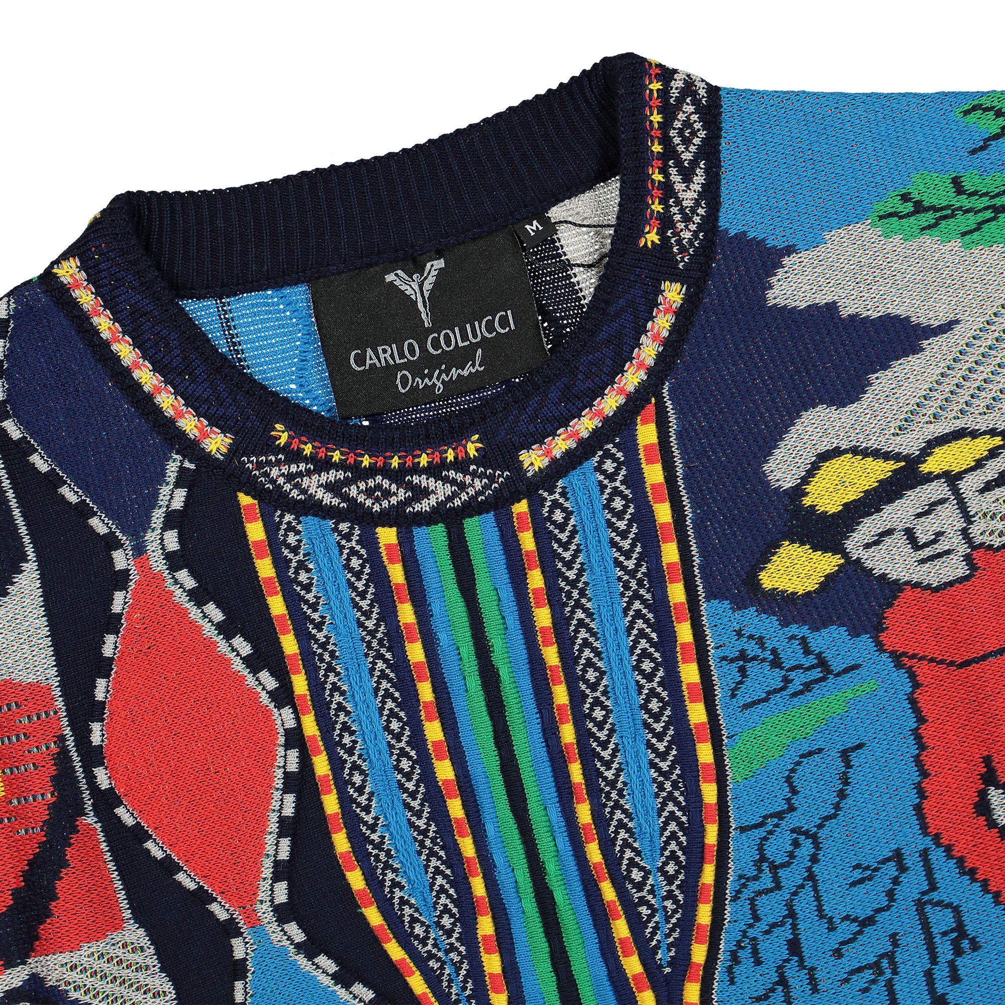 Carlo Colucci Original Pullover Navy Sweatshirts Detailfoto | Overkill