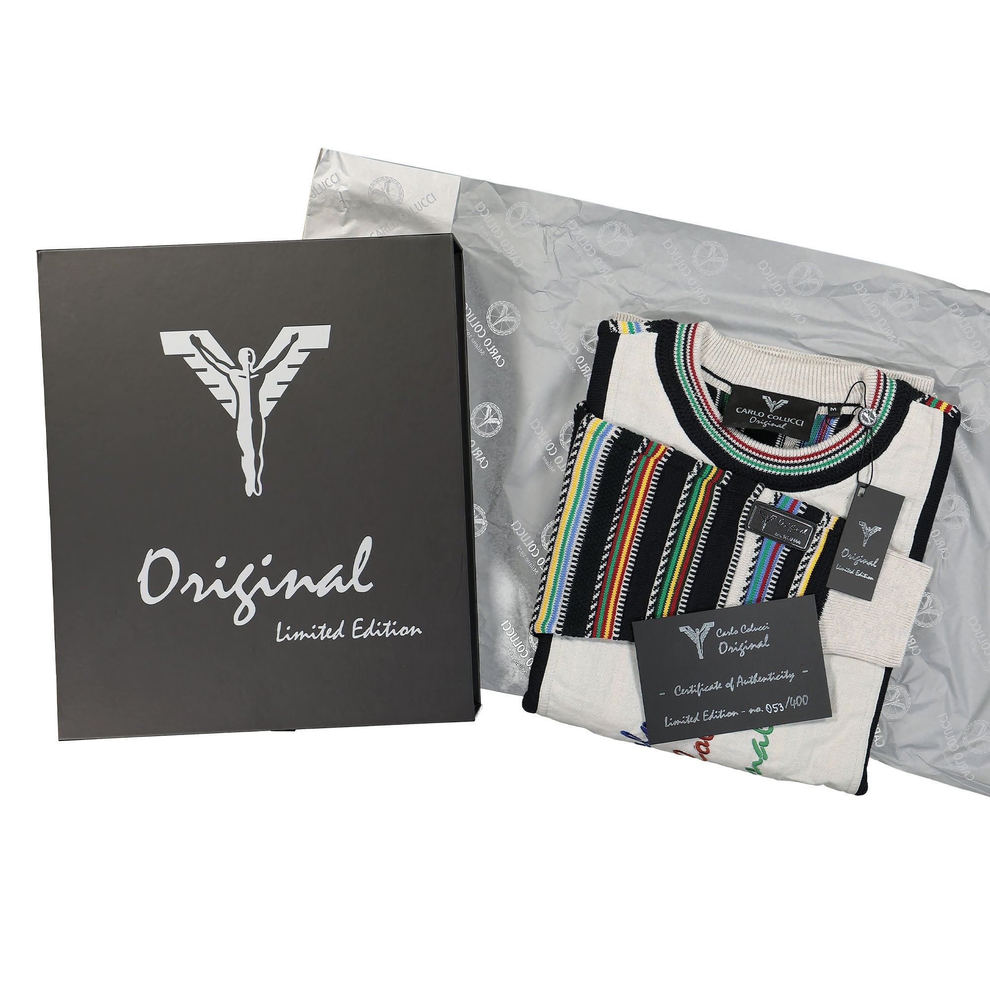 Carlo Colucci Original Pullover Beige Sweatshirts Close-up | Overkill