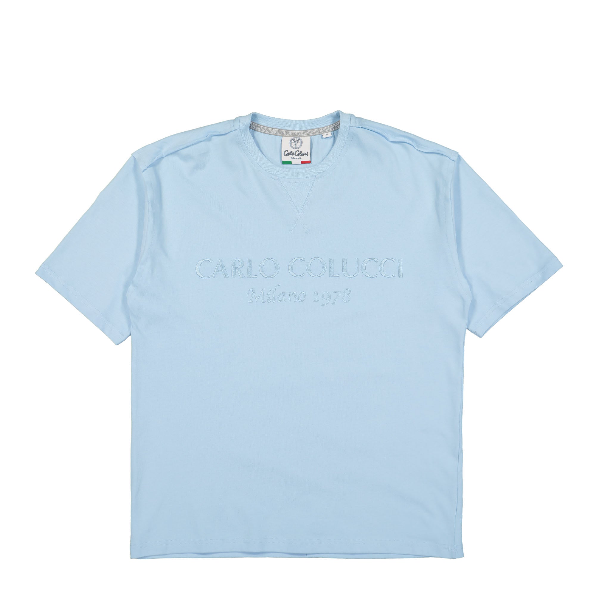 Carlo Colucci Oversize T-Shirt Blue T-Shirts C3006 16 | Overkill