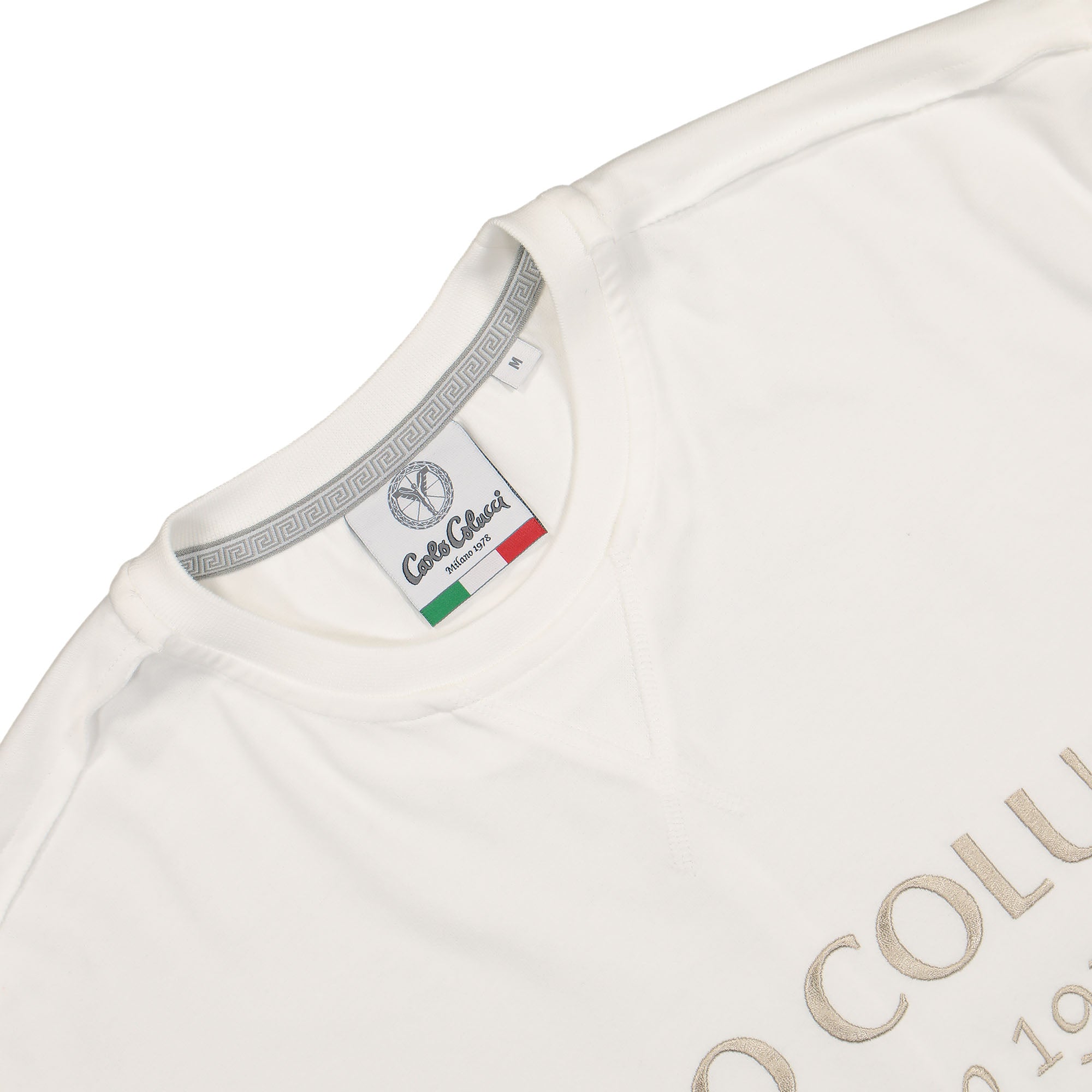 Carlo Colucci Oversize T-Shirt White T-Shirts Close-up | Overkill