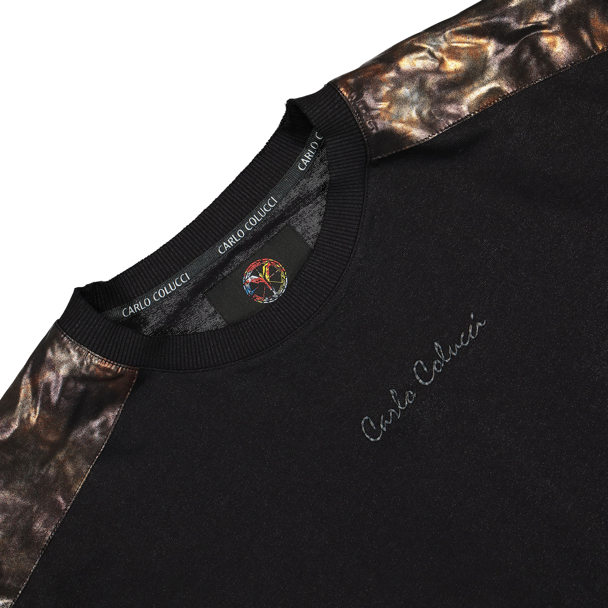 Carlo Colucci Oversize T-Shirt Black T-Shirts Material | Overkill