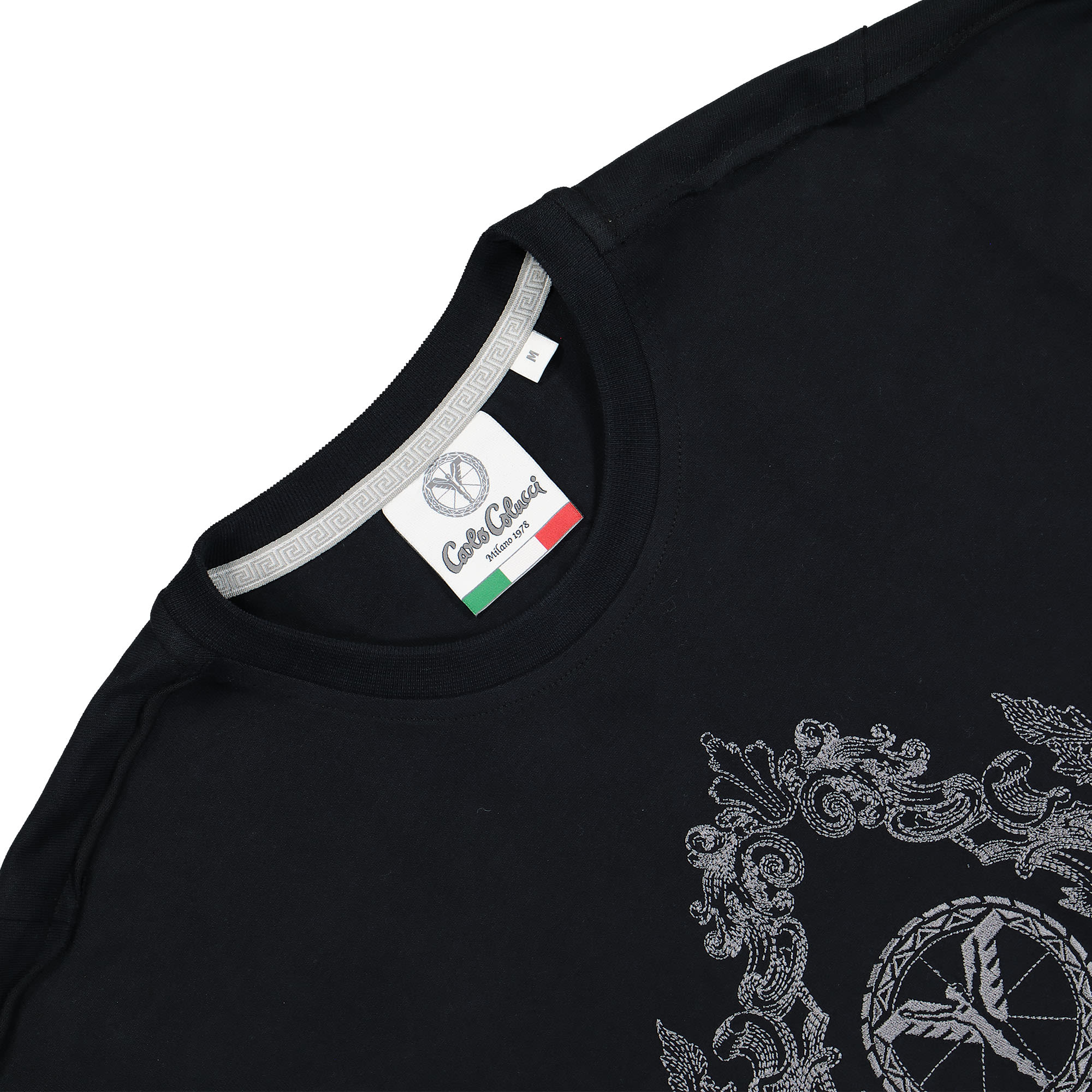 Carlo Colucci Oversize T-Shirt Black T-Shirts Close-up | Overkill