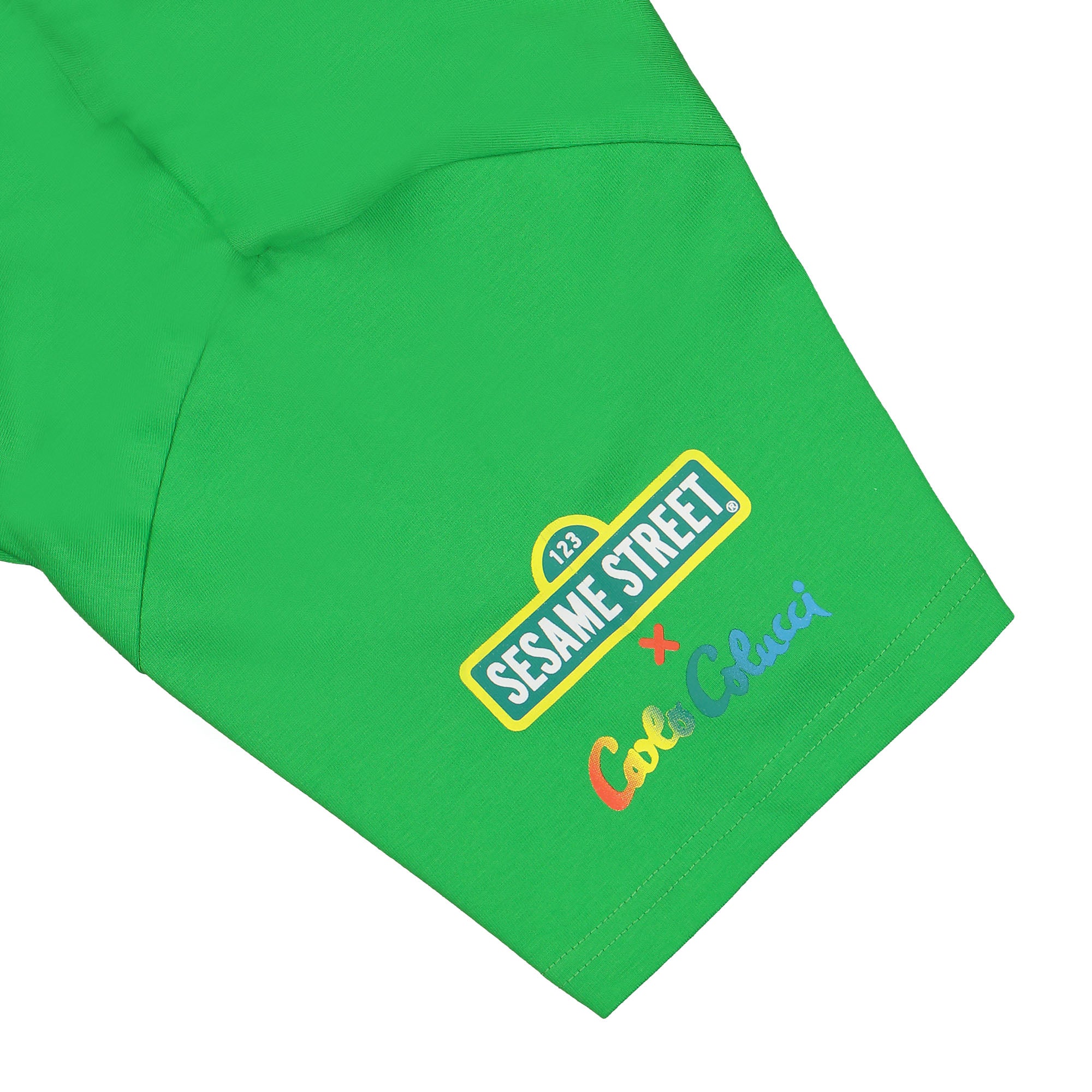 Carlo Colucci T-Shirt Green T-Shirts Detailfoto | Overkill