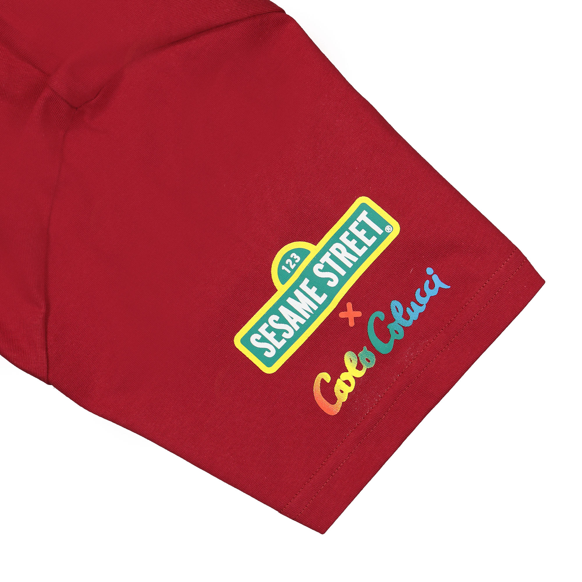 Carlo Colucci T-Shirt Red T-Shirts Detailfoto | Overkill
