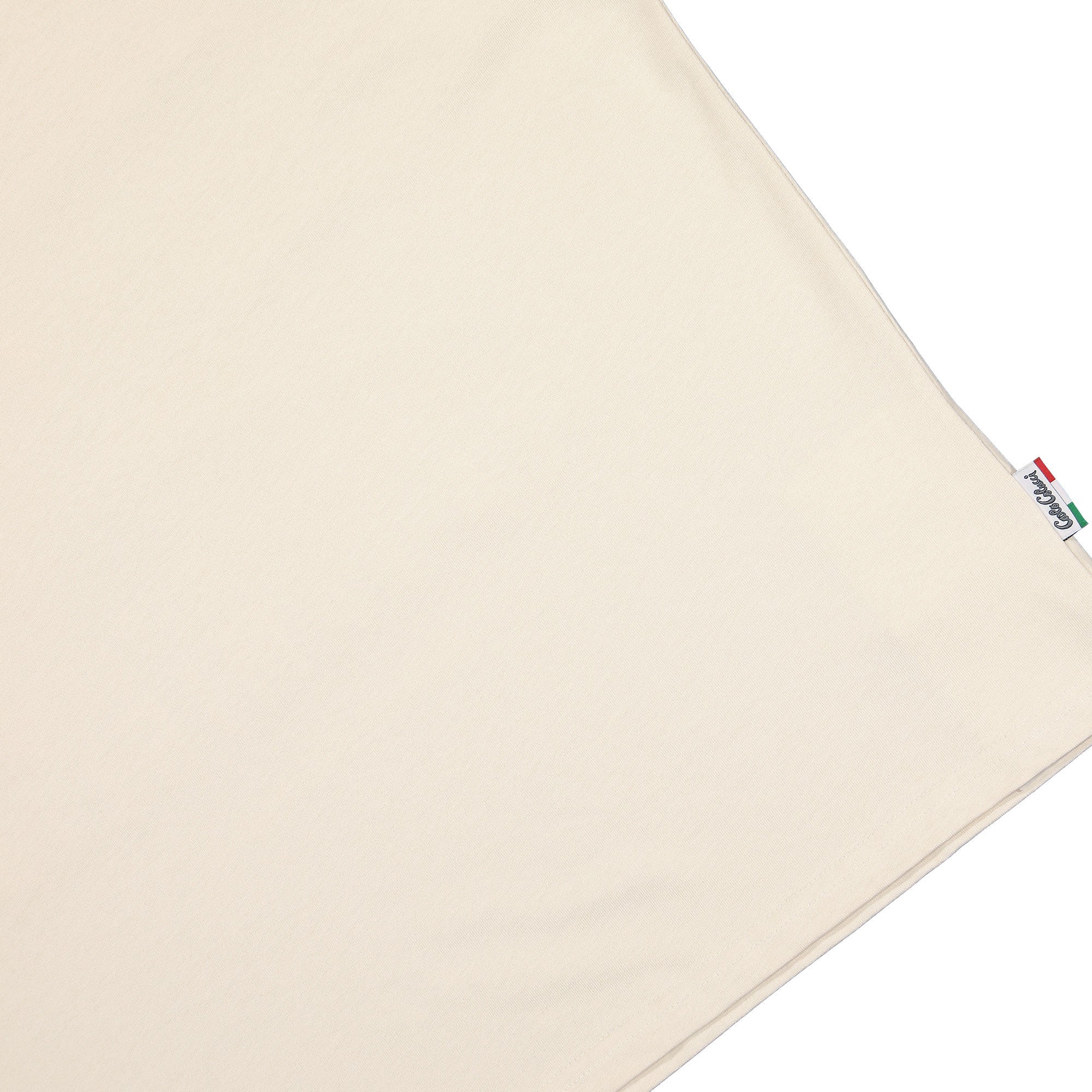 Carlo Colucci Oversized T-Shirt Beige T-Shirts Detailfoto | Overkill