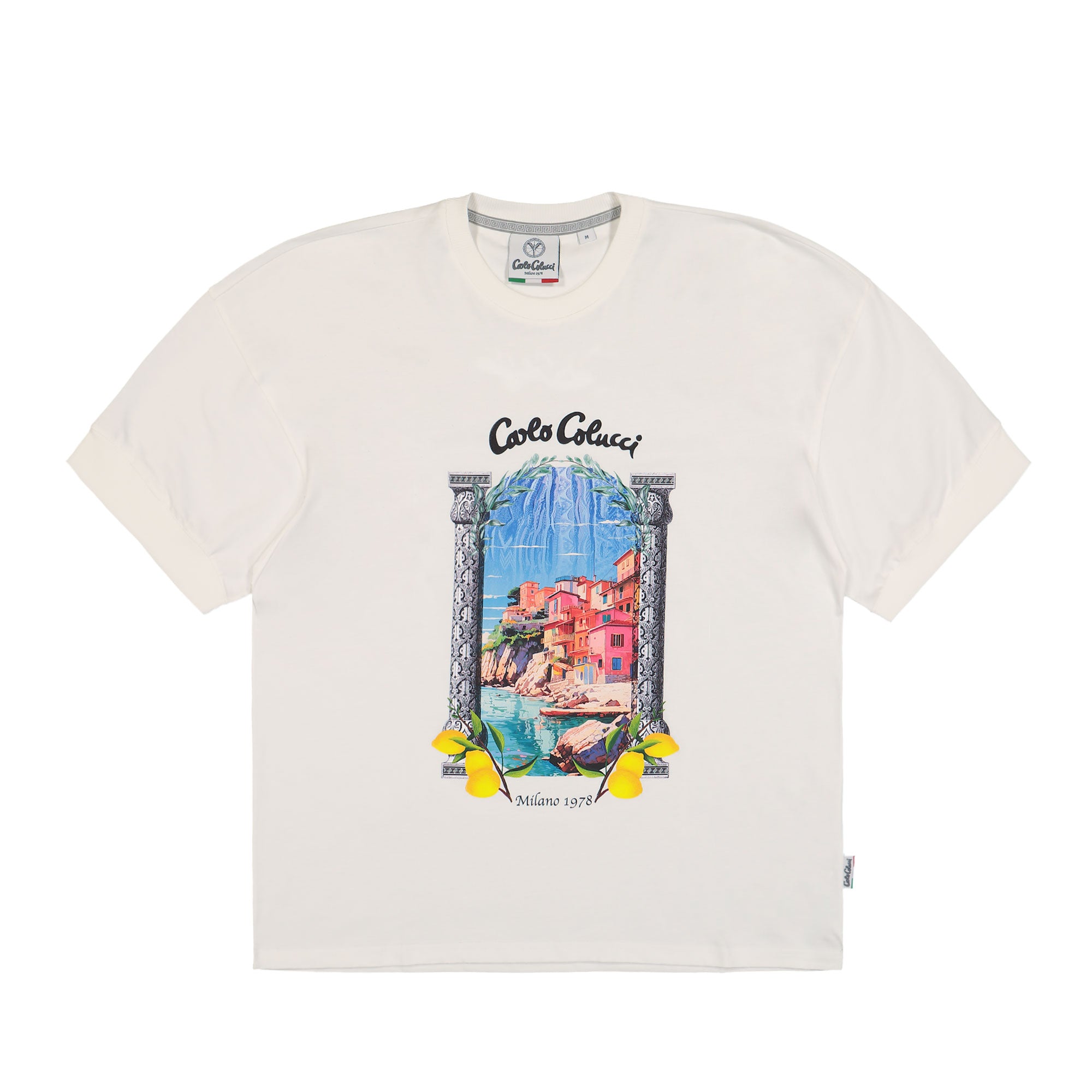 Carlo Colucci T-Shirt White T-Shirts C3465 59 / White | Overkill
