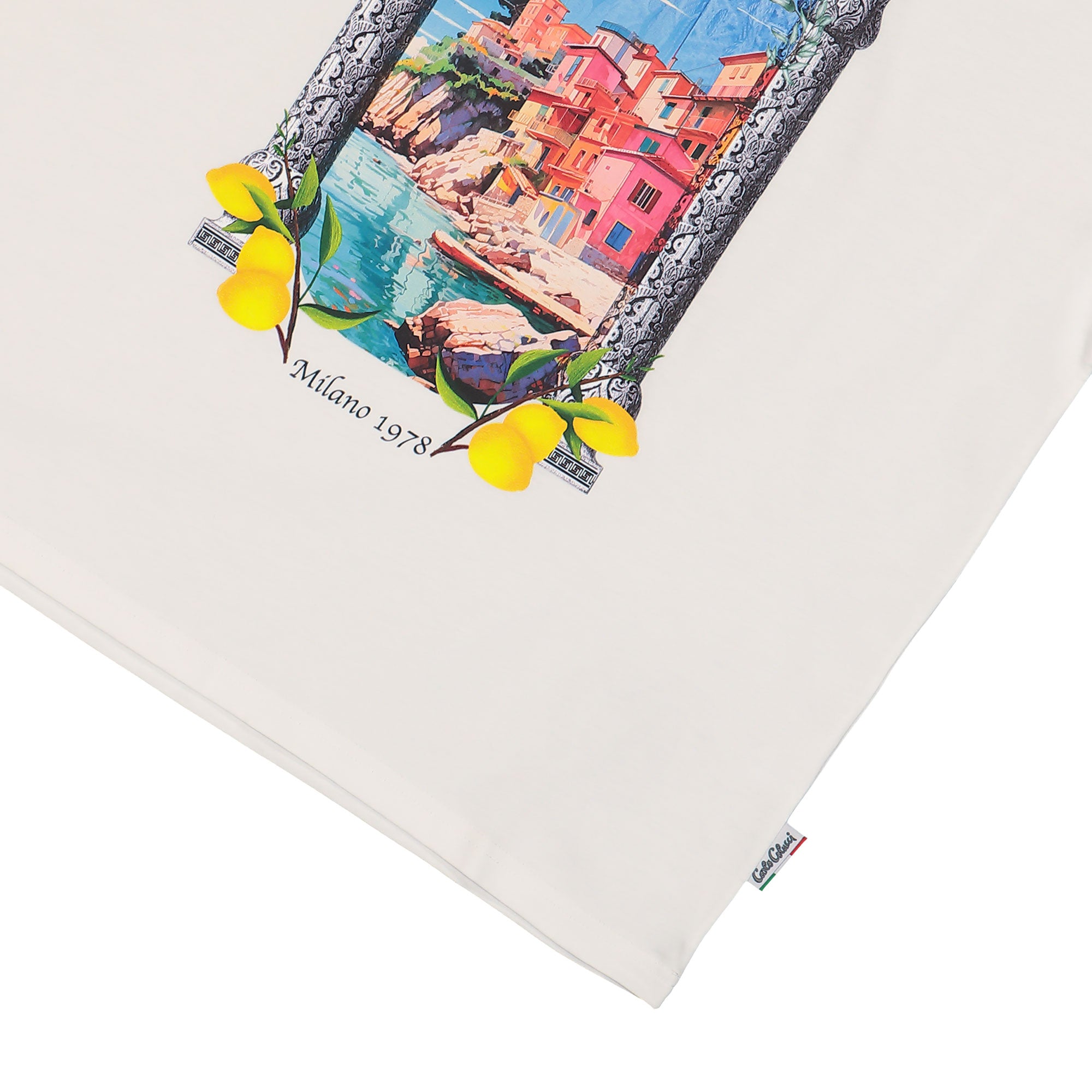 Carlo Colucci T-Shirt White T-Shirts Detailfoto | Overkill