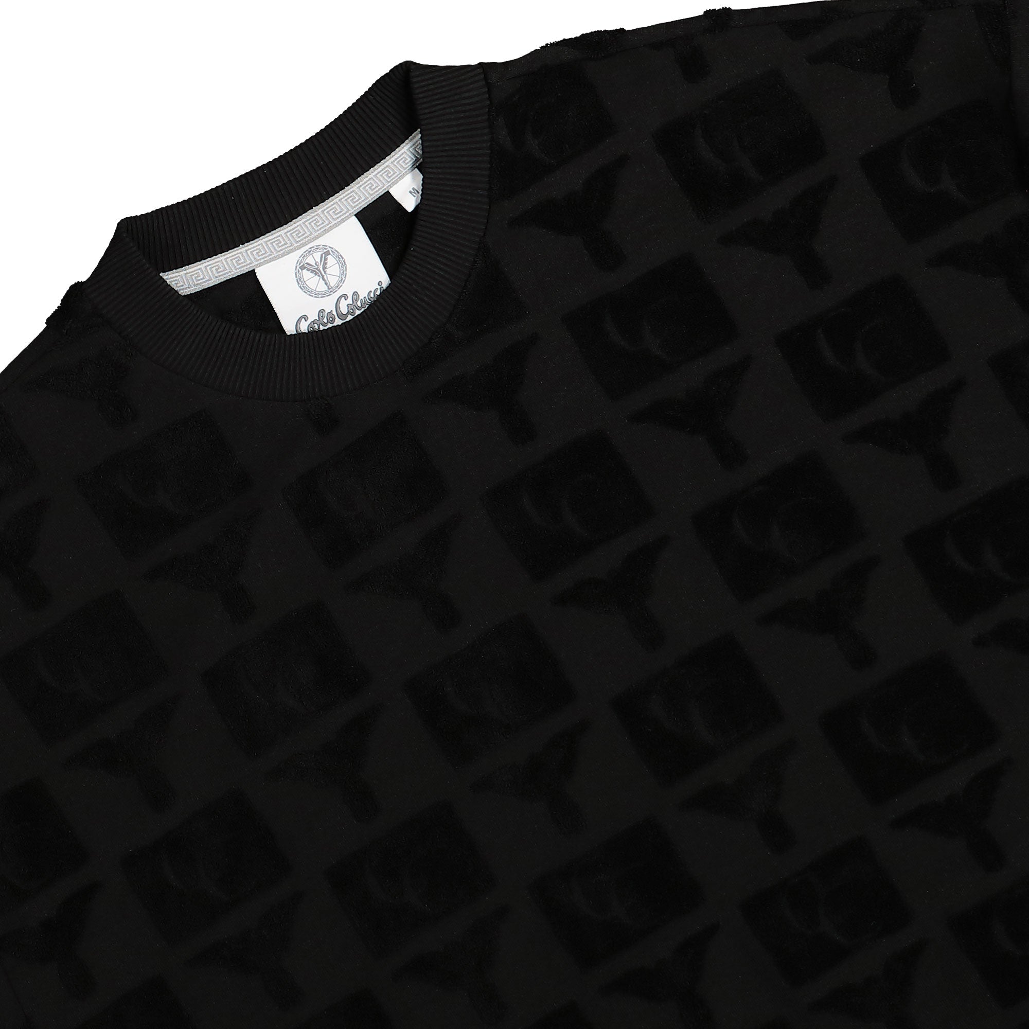 Carlo Colucci Beachwear T-Shirt Black T-Shirts Close-up | Overkill