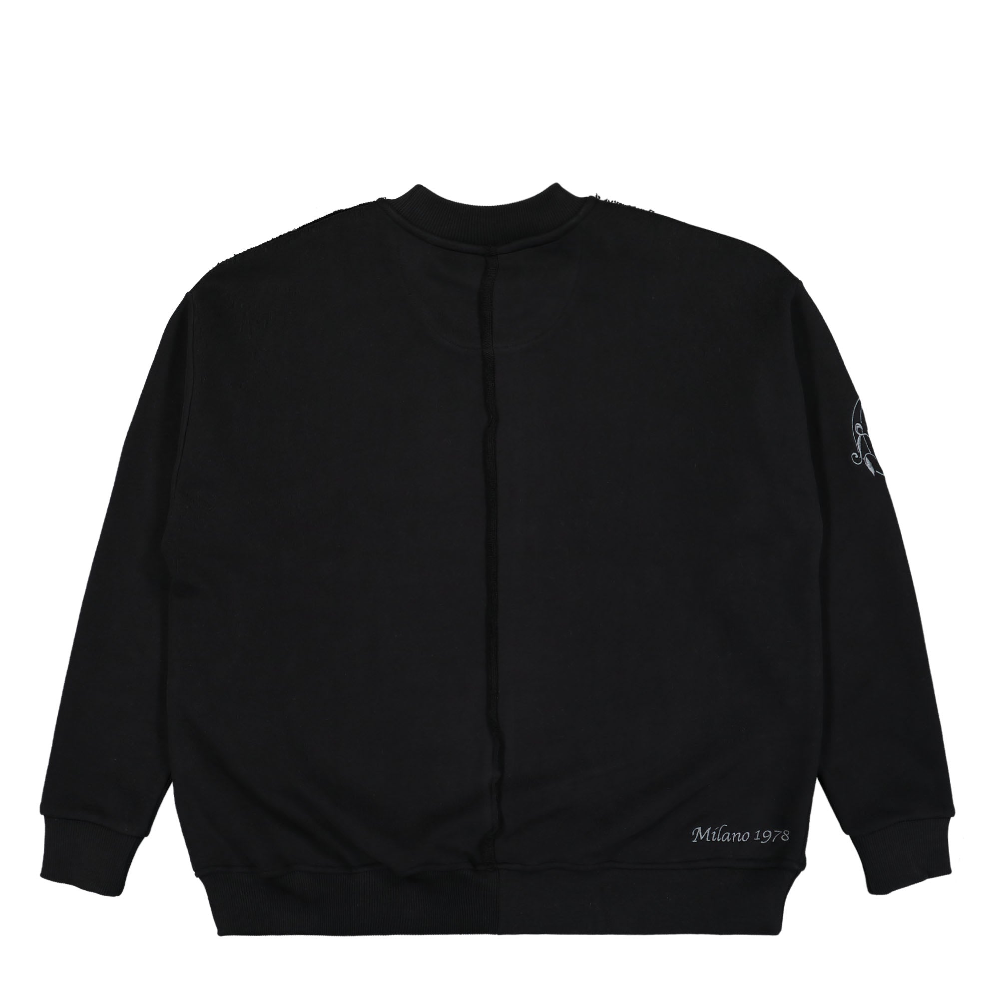 Carlo Colucci Oversize Sweatshirt Black Sweatshirts Material | Overkill