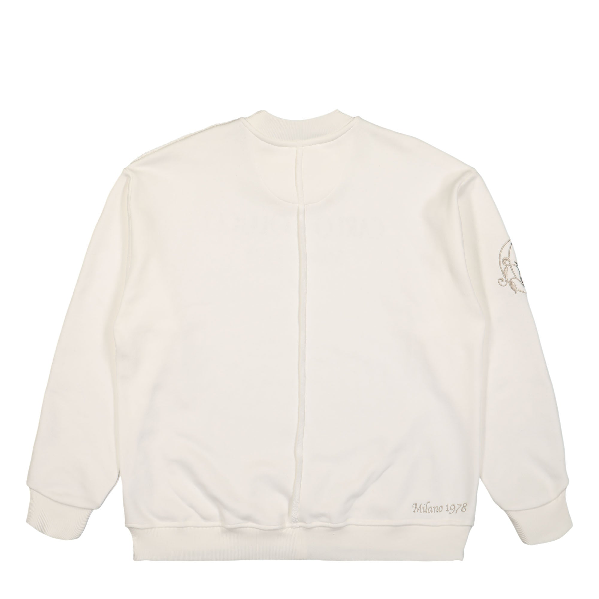 Carlo Colucci Oversize Sweatshirt White Sweatshirts Material | Overkill