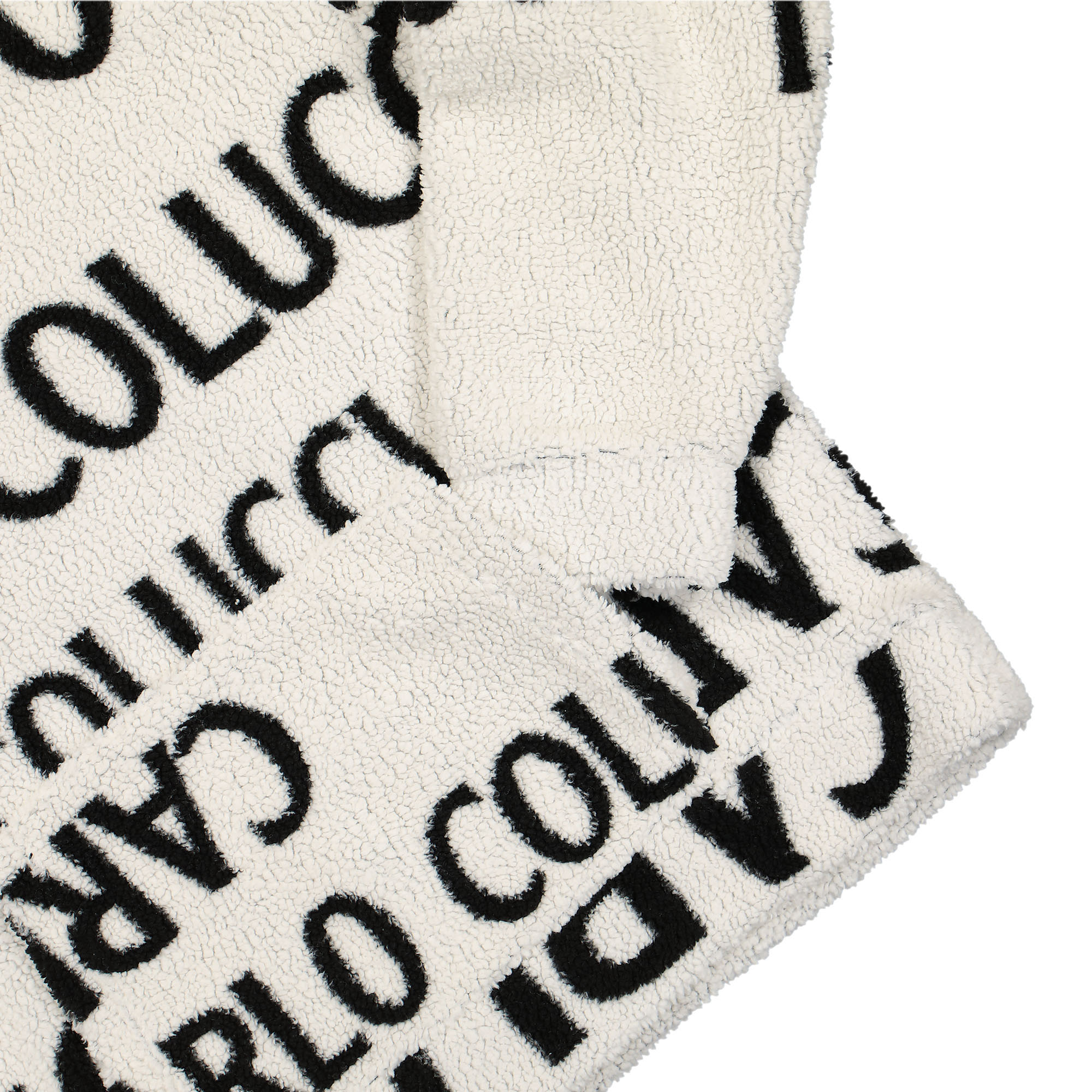 Carlo Colucci Teddy Hoodie White / Black Hoodies Detailfoto | Overkill