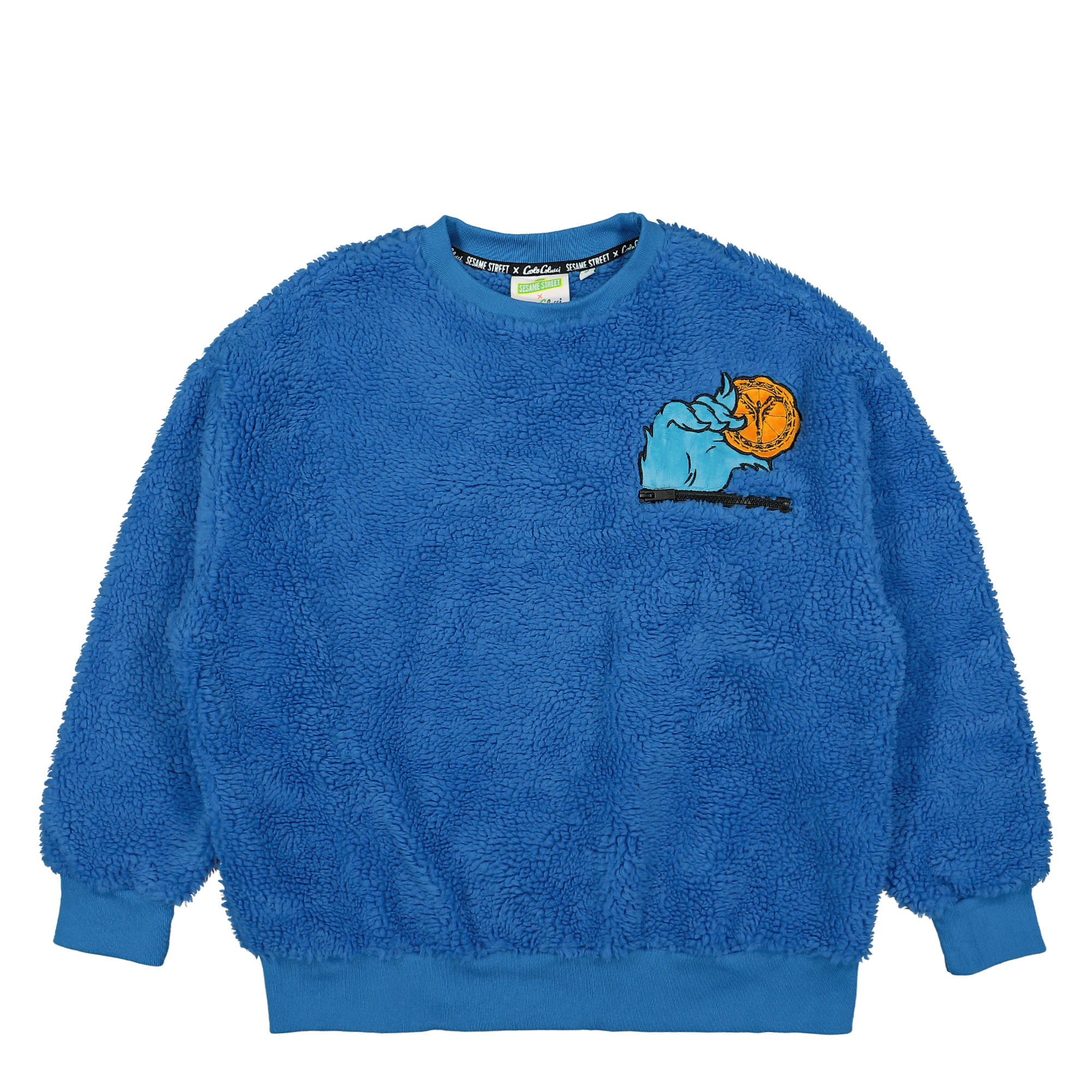 Carlo Colucci Teddy R/N Sweater Blue Sweatshirts C5070-18 | Overkill
