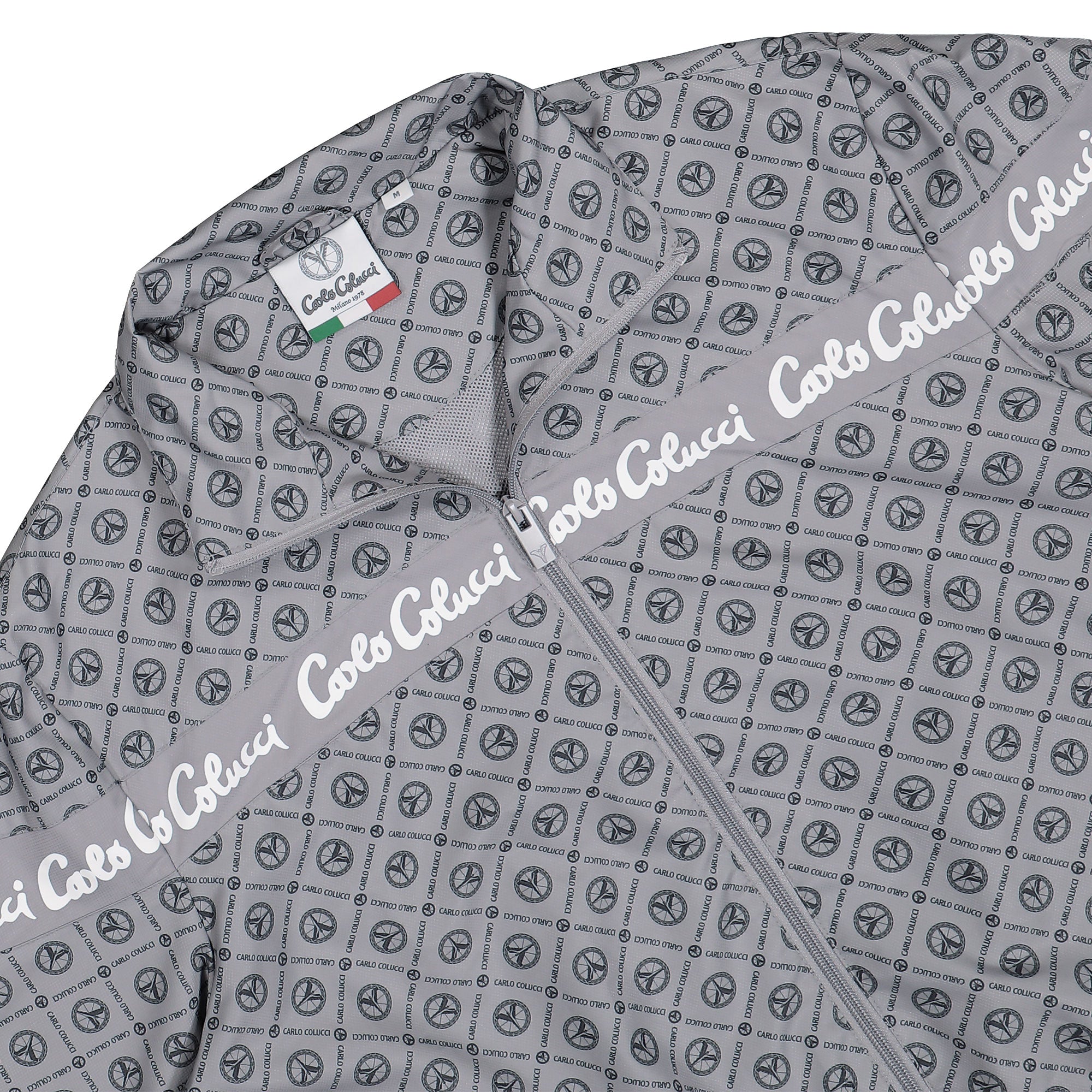 Carlo Colucci Tracksuit Jacket Grey Track Jackets Close-up | Overkill