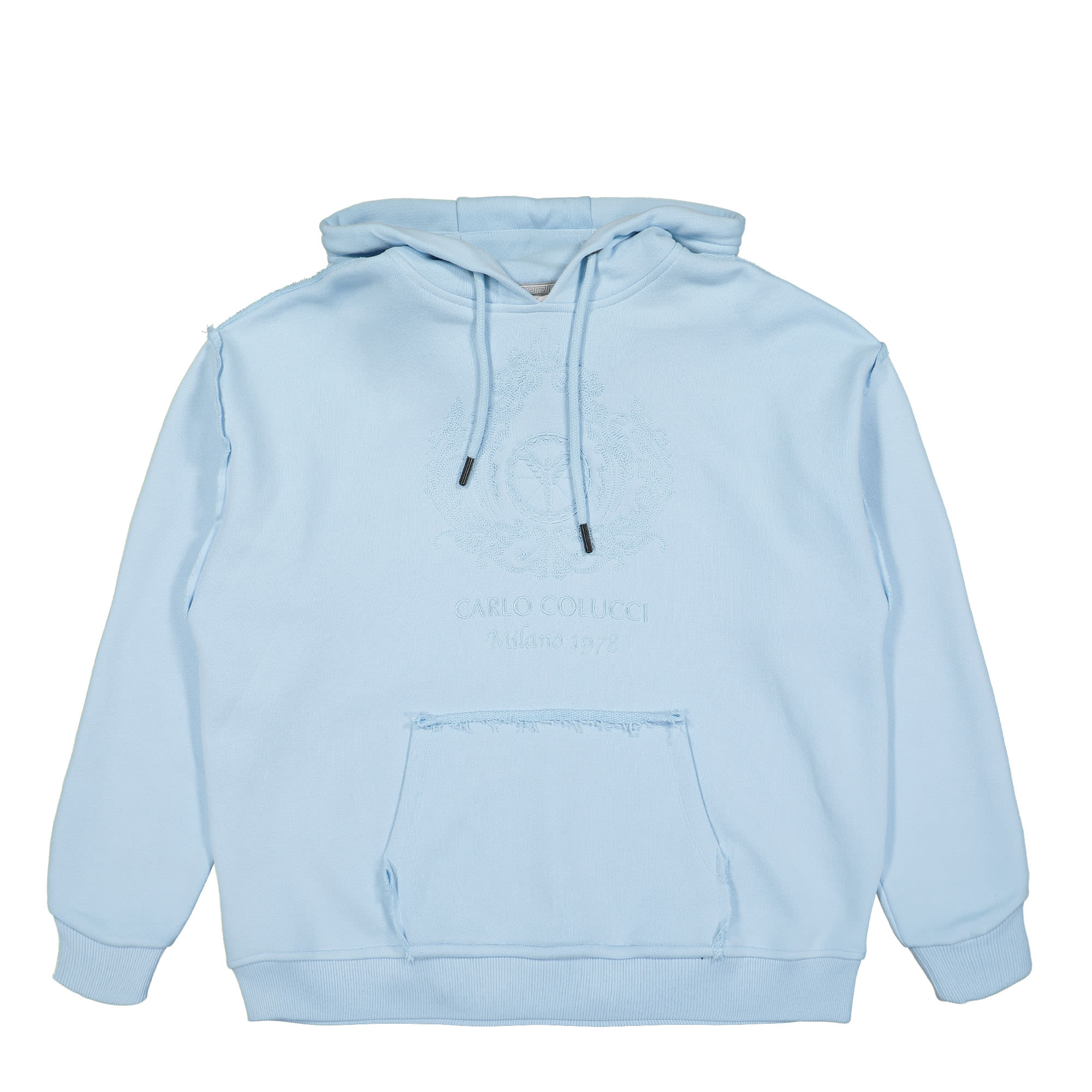 Carlo Colucci Oversize Hoodie Blue Hoodies C5739 16 | Overkill