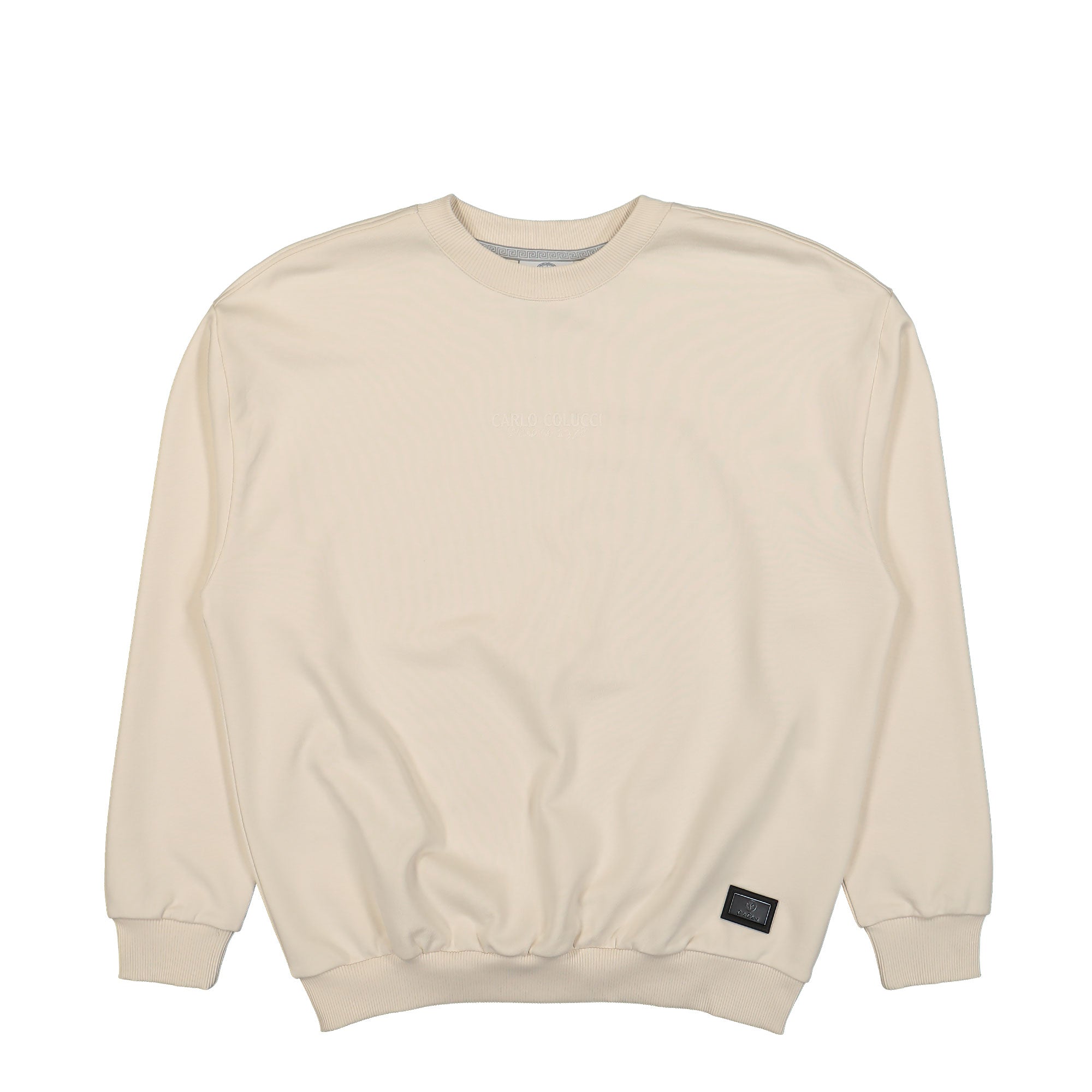 Carlo Colucci Basic Line Sweatshirt Beige Sweatshirts C5758-56 | Overkill