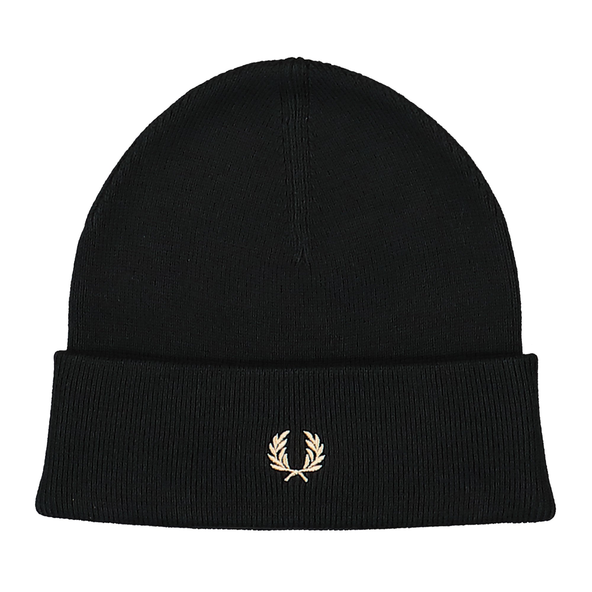 Fred Perry Classic Beanie Black / Champagne Beanies C8161-157 | Overkill
