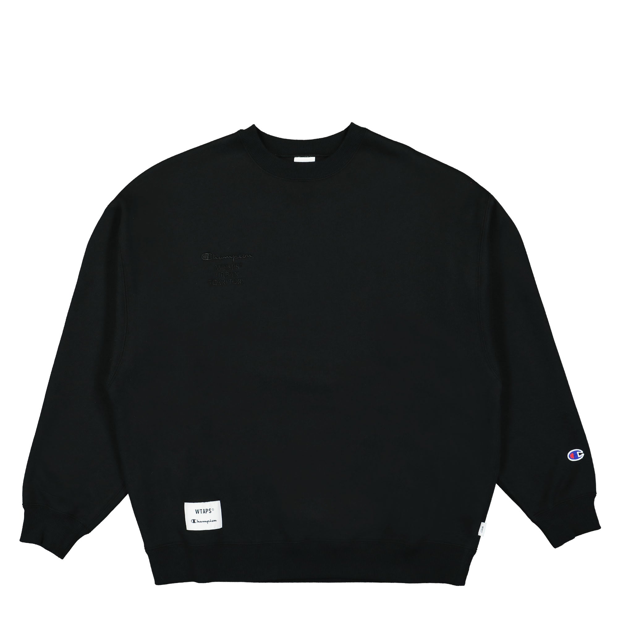 Champion Acadamy Crewneck Sweatshirt Black Sweatshirts C8-Z018-090 | Overkill