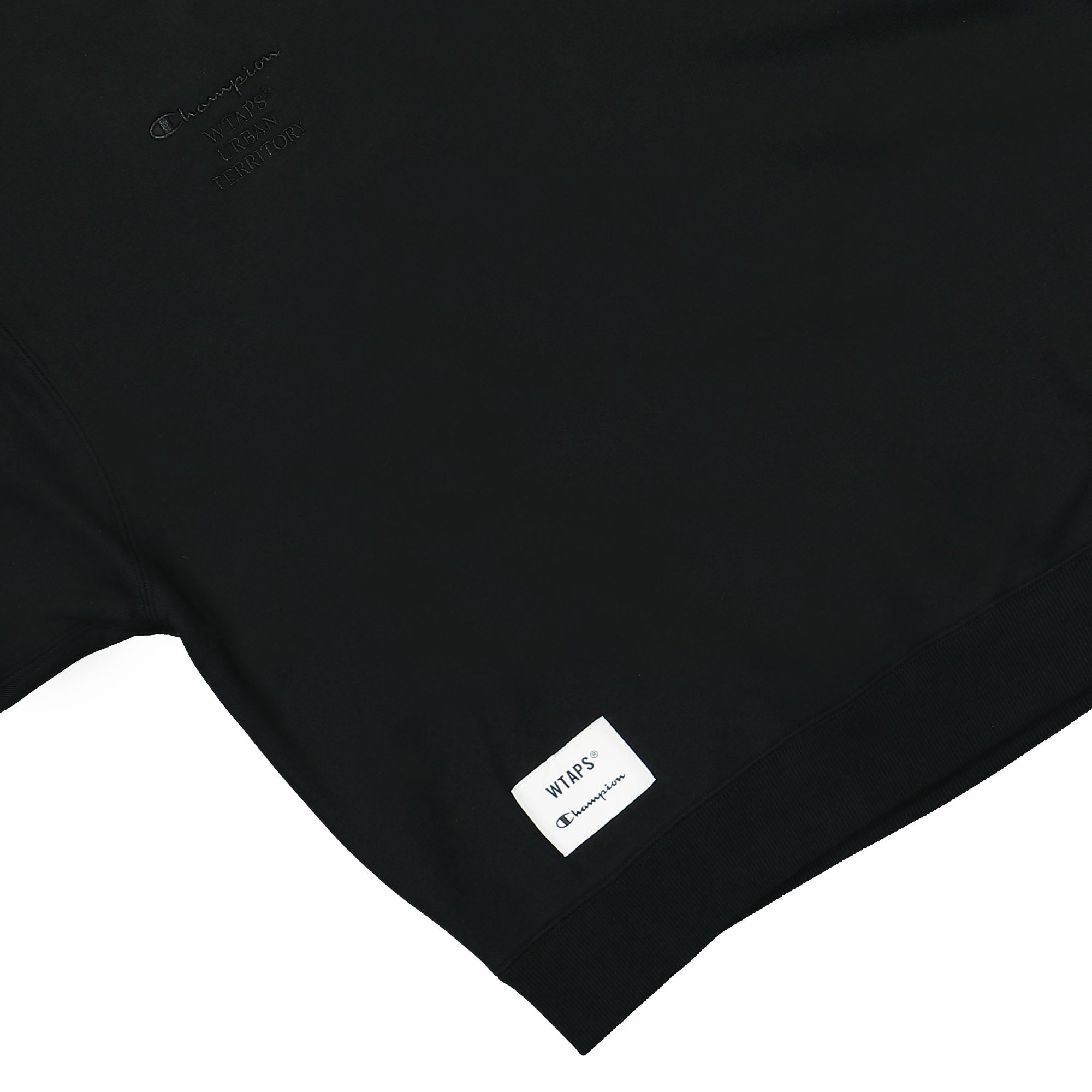Champion Acadamy Crewneck Sweatshirt Black Sweatshirts Detailfoto | Overkill