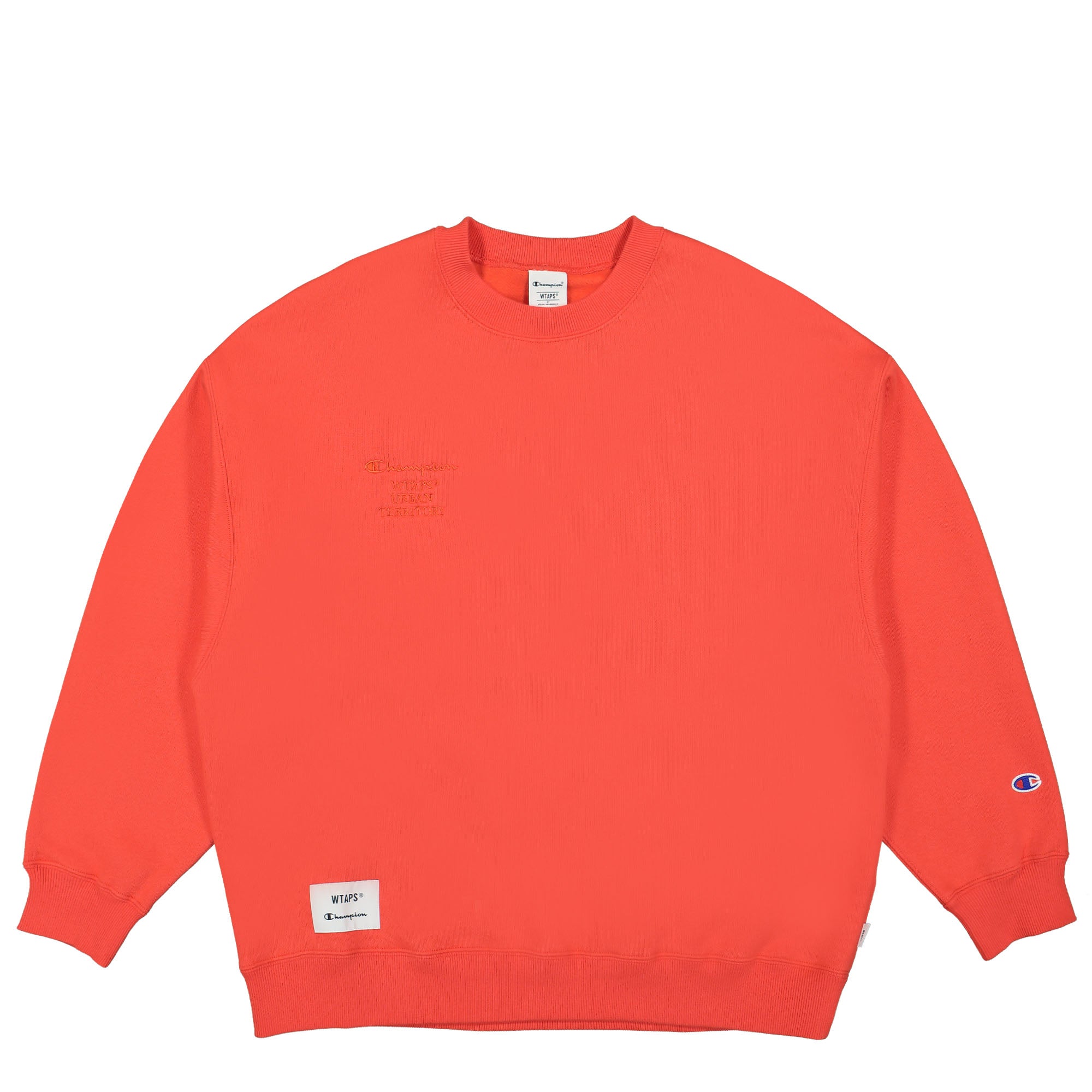 Champion Acadamy Crewneck Sweatshirt Orange Sweatshirts C8-Z018-840 | Overkill