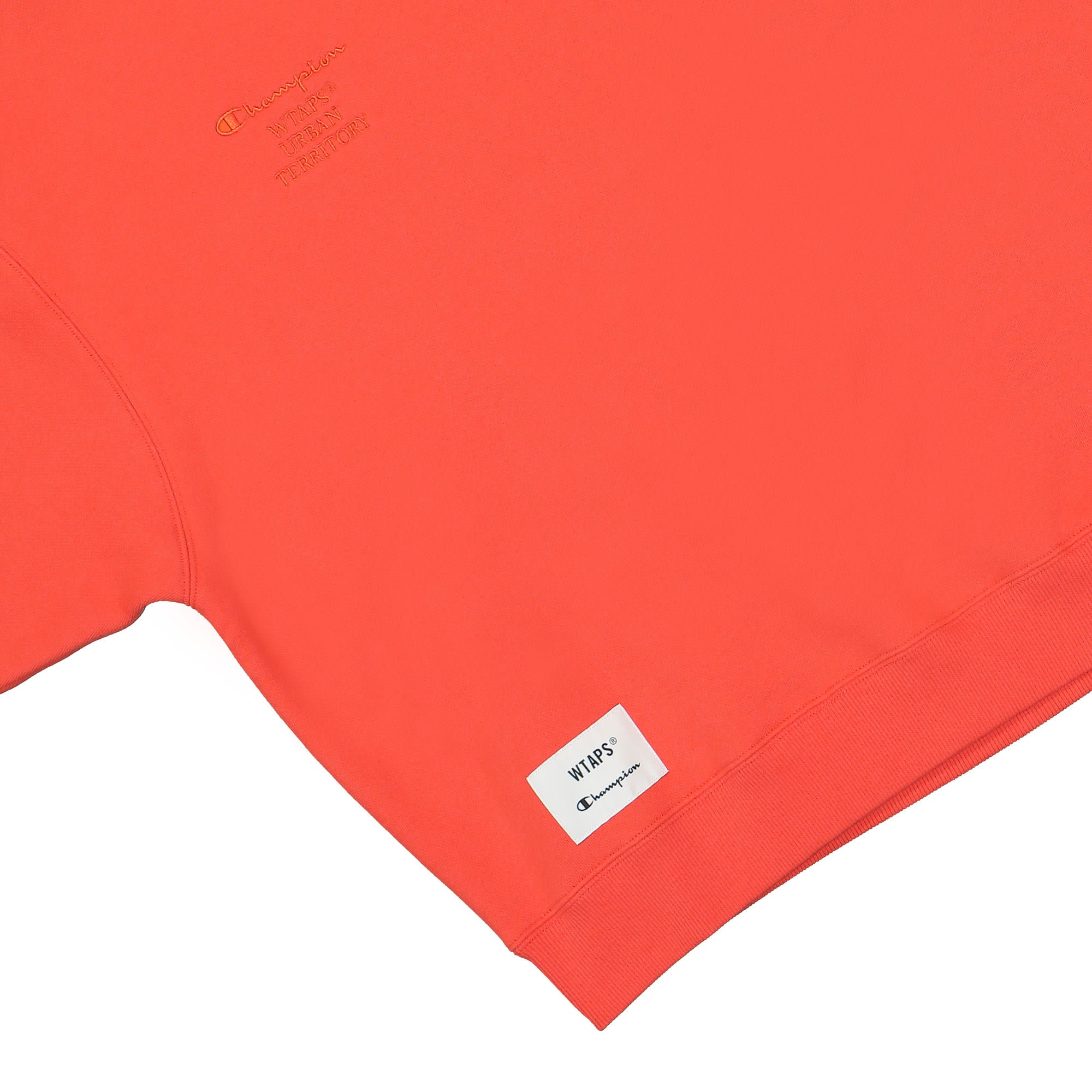 Champion Acadamy Crewneck Sweatshirt Orange Sweatshirts Detailfoto | Overkill