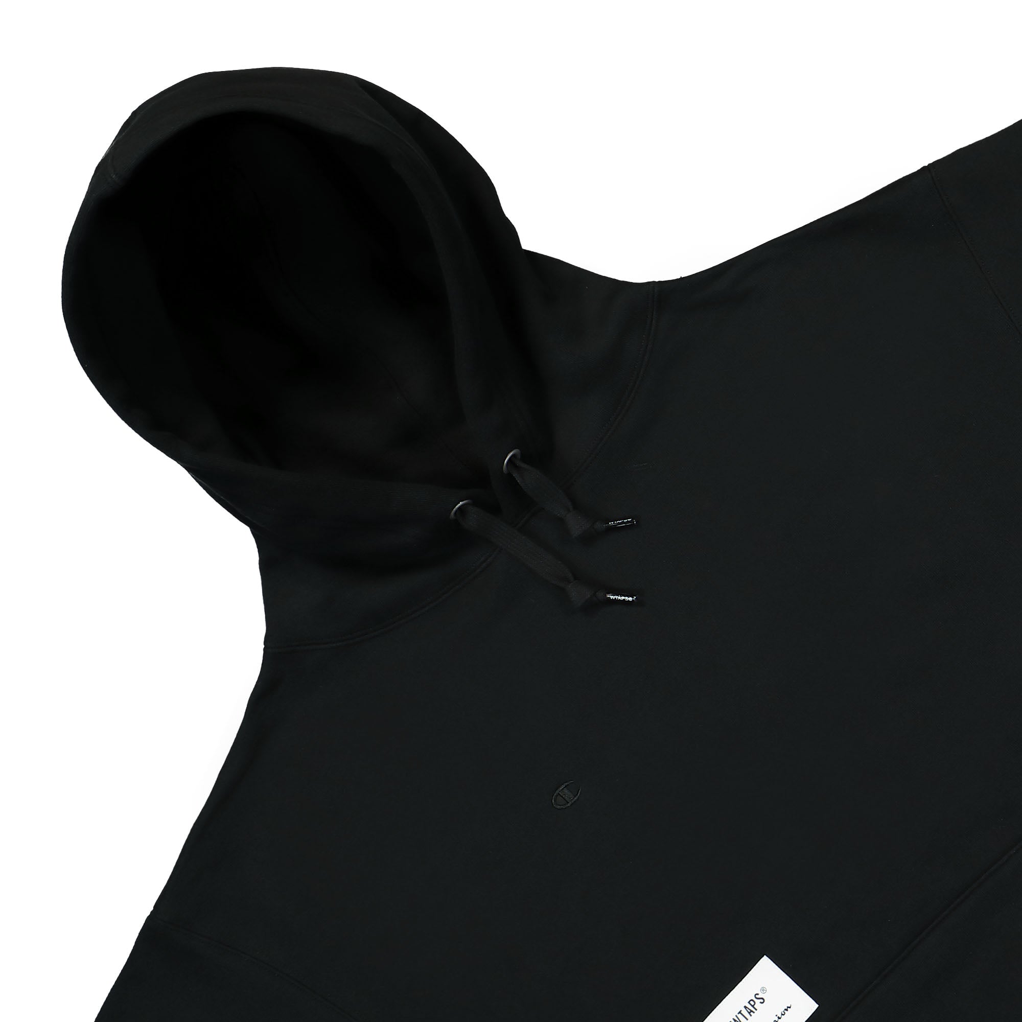 Champion Acadamy Hooded Sweatshirt Black Hoodies Close-up | Overkill