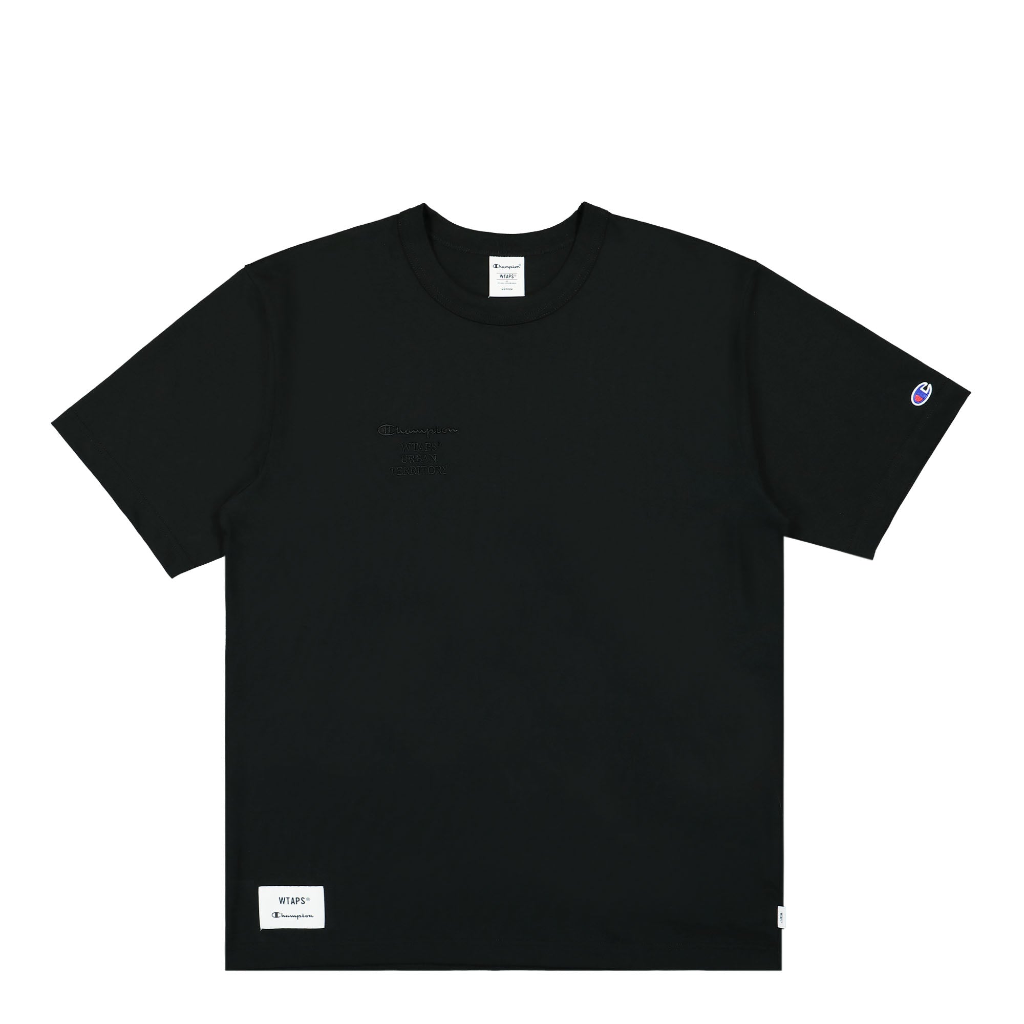 Champion Acadamy Crewneck T-Shirt Black T-Shirts C8-Z351-090 | Overkill