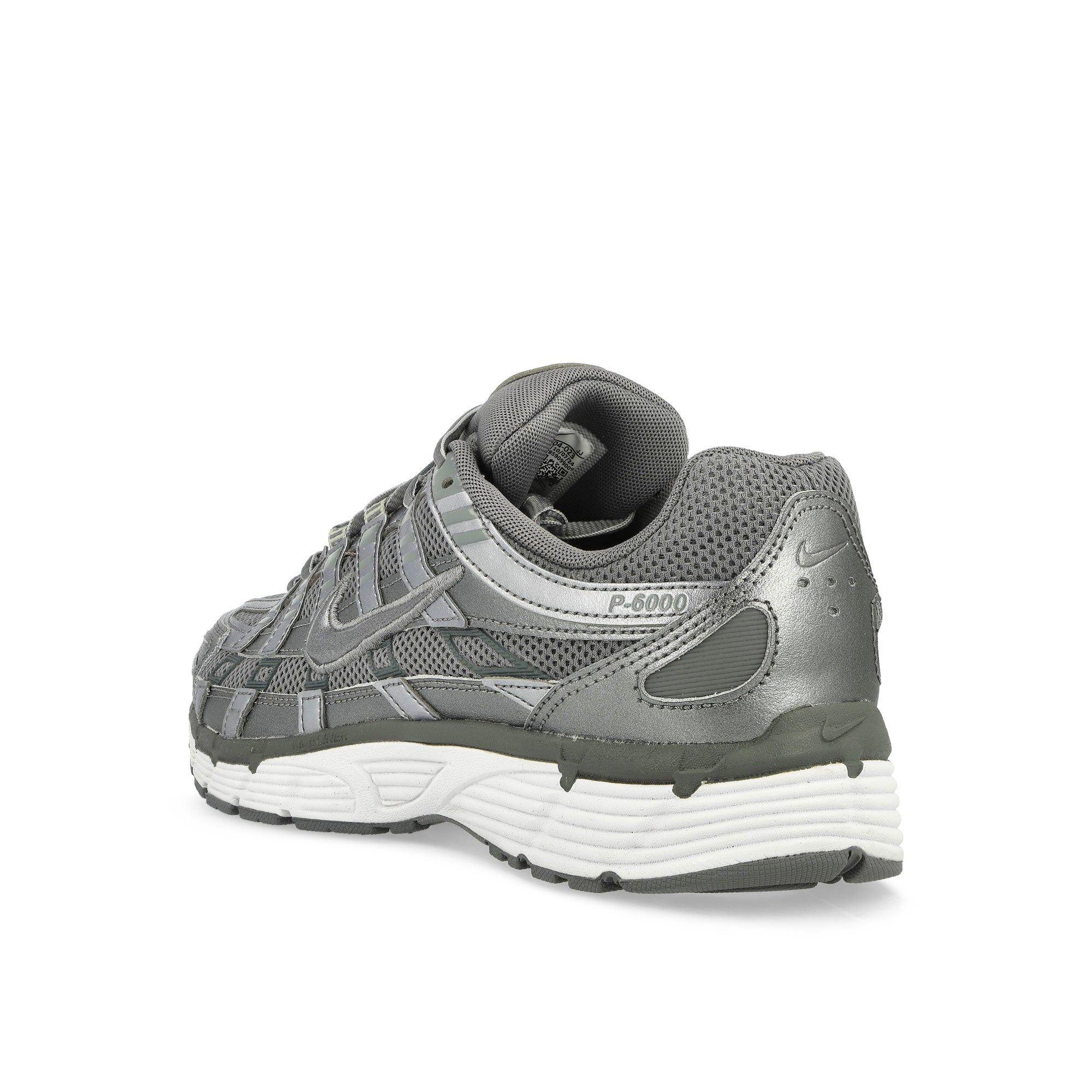 Nike P-6000 Metallic Cool Grey / Cool Grey-White-Wolf Grey Low Top Sneakers Material | Overkill