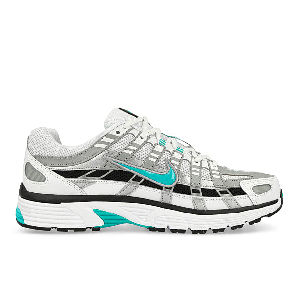 Nike P-6000 White / Dusty Cactus - Metallic Silver - Black Low Top Sneakers Silhouette | Overkill