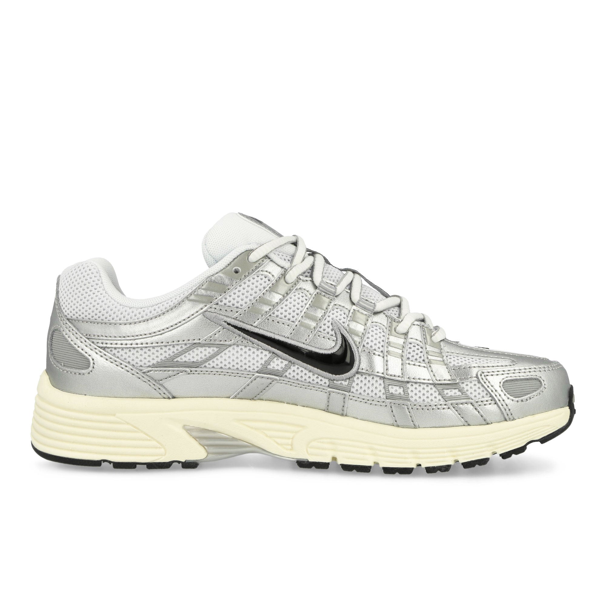 Nike P-6000 White / Black - Metallic Silver - Flat Silver Low Top Sneakers Silhouette | Overkill